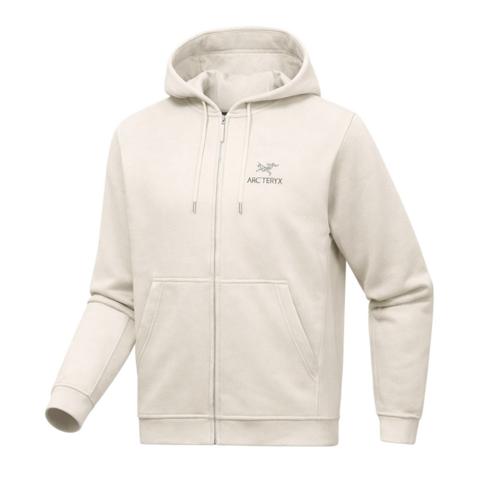 Maglia Emblem Fleece Full Zip Uomo Sea Salt