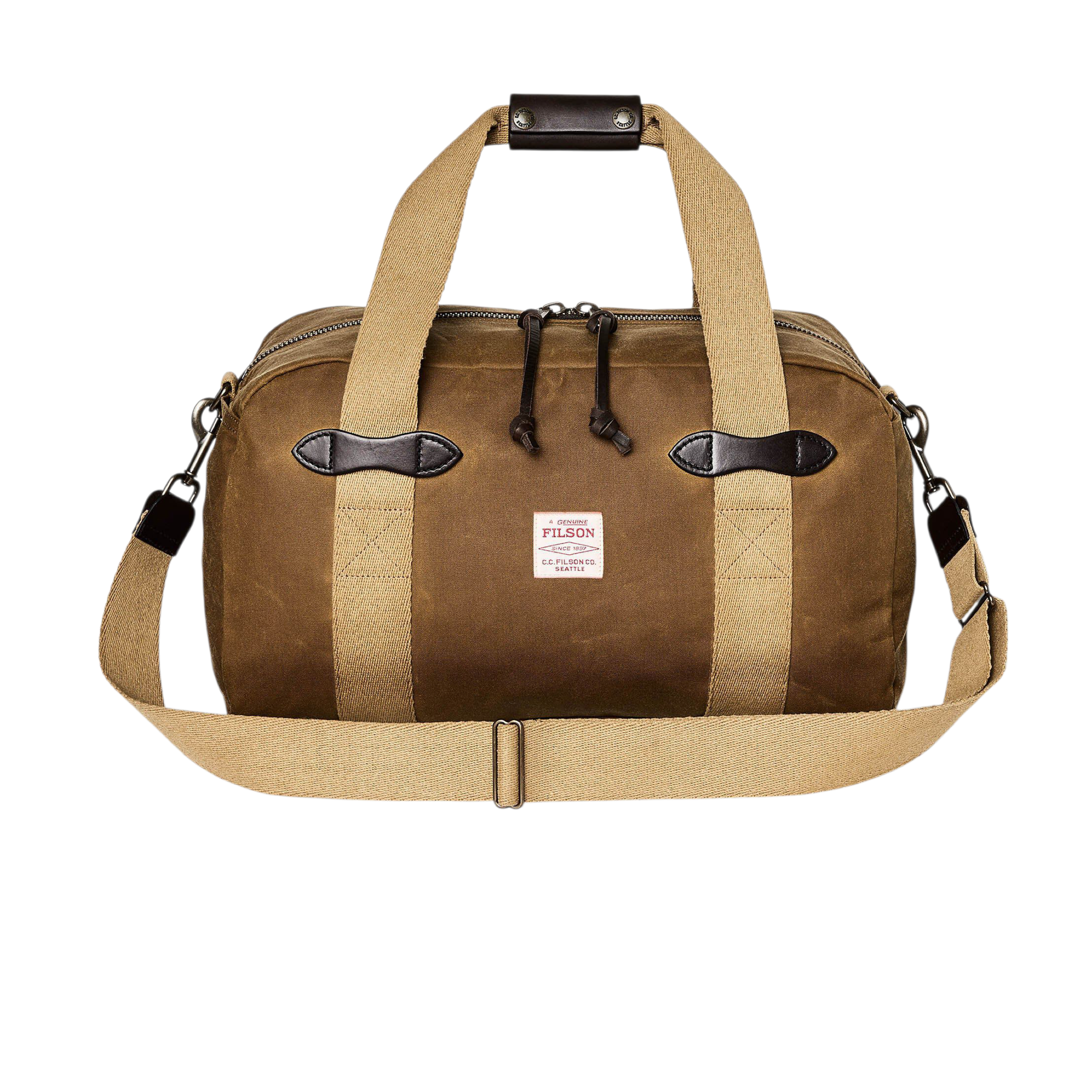 Borsa Tin Cloth Small Dark Tan