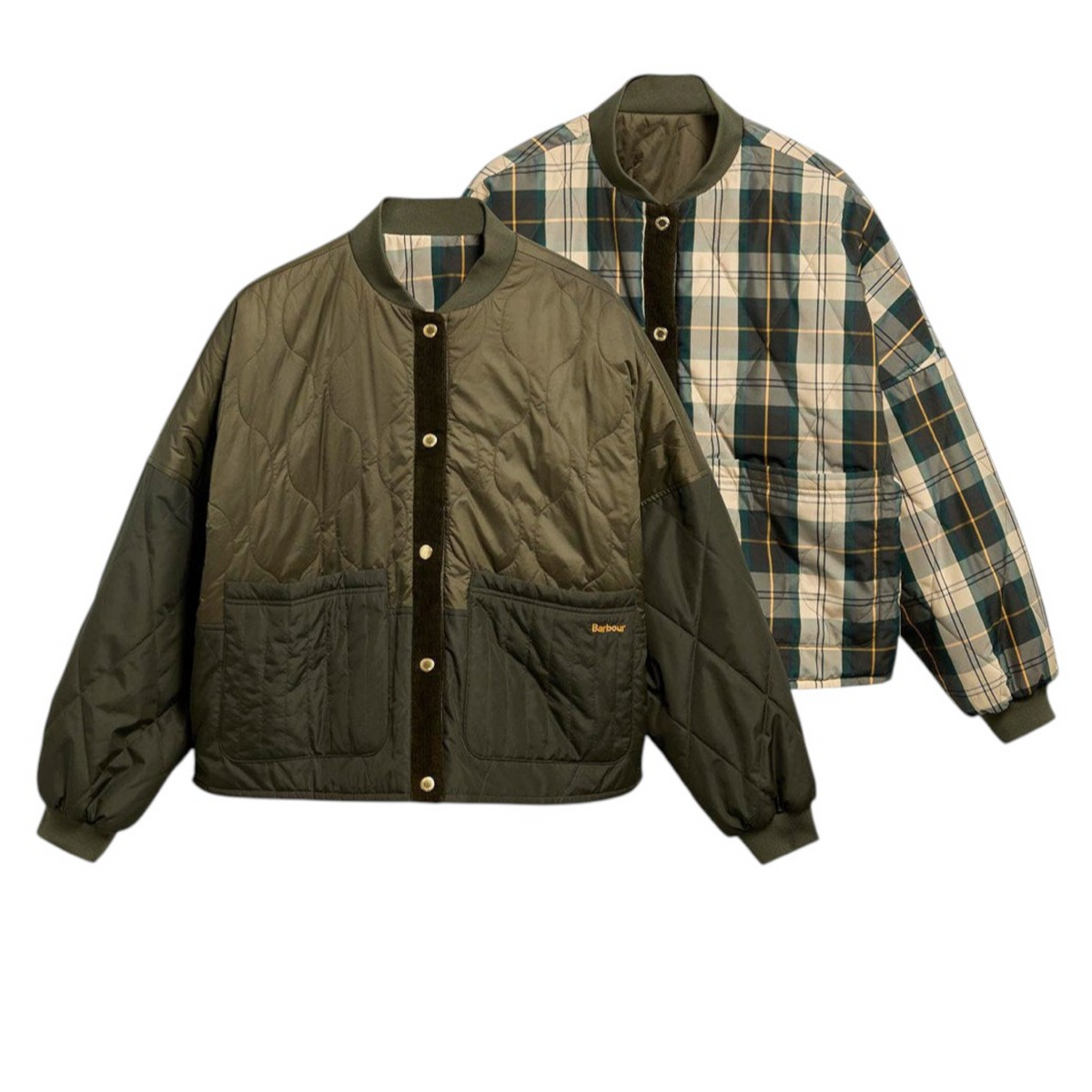 Giacca Ravenshill Reversible Donna Olive/Fern/Tartan