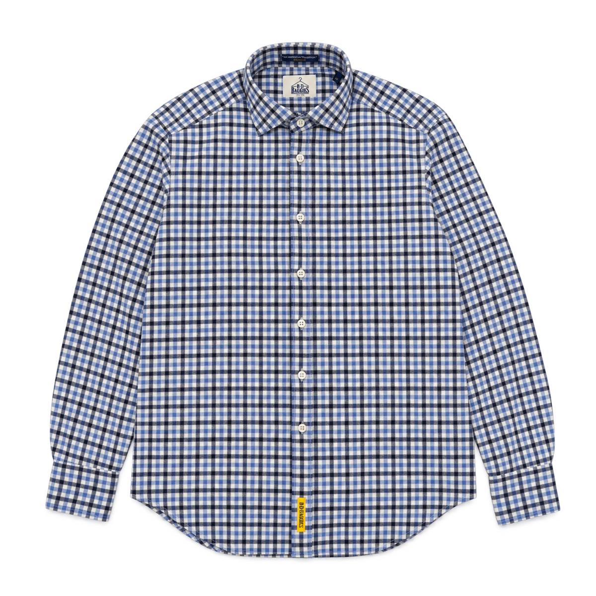 Mann Bradford Flannel Hemd Blue/Sky/White