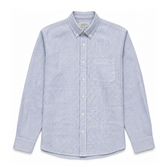 Men's Pitt Linen Shirt Blue/White