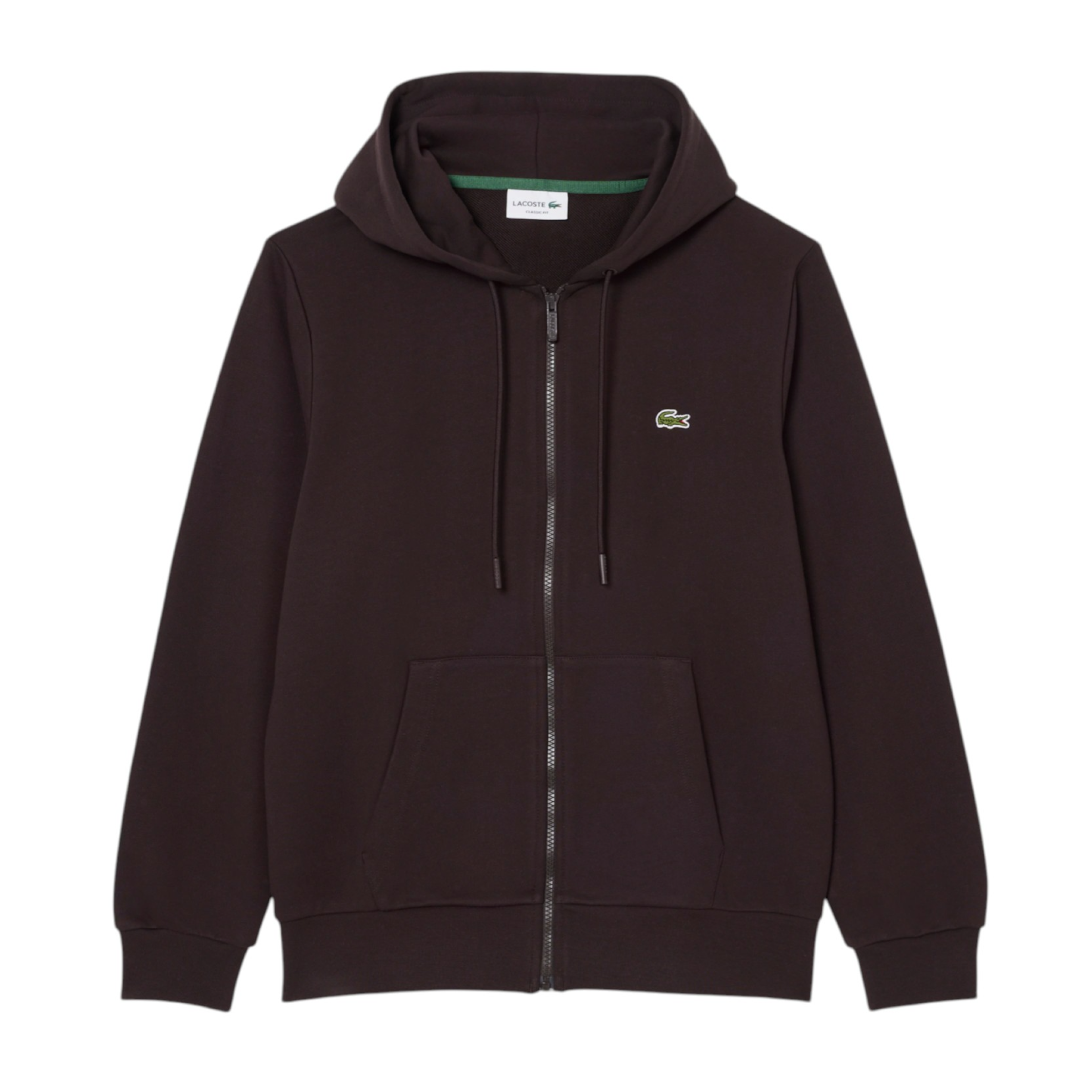 Sudadera Classic Fit Hoody Zip Hombre Brown