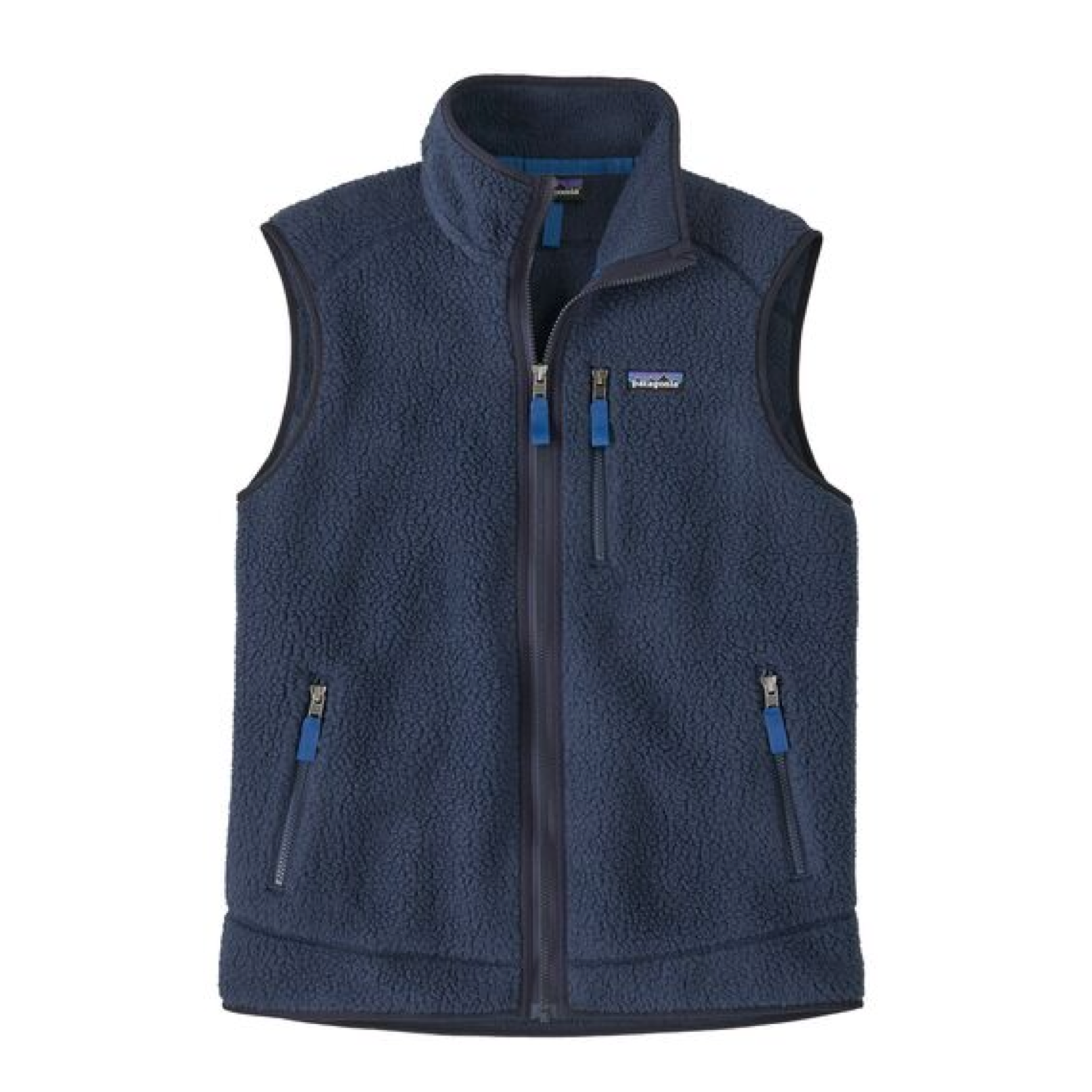 Mann Retro Pile Weste New Navy/Sunken Blue