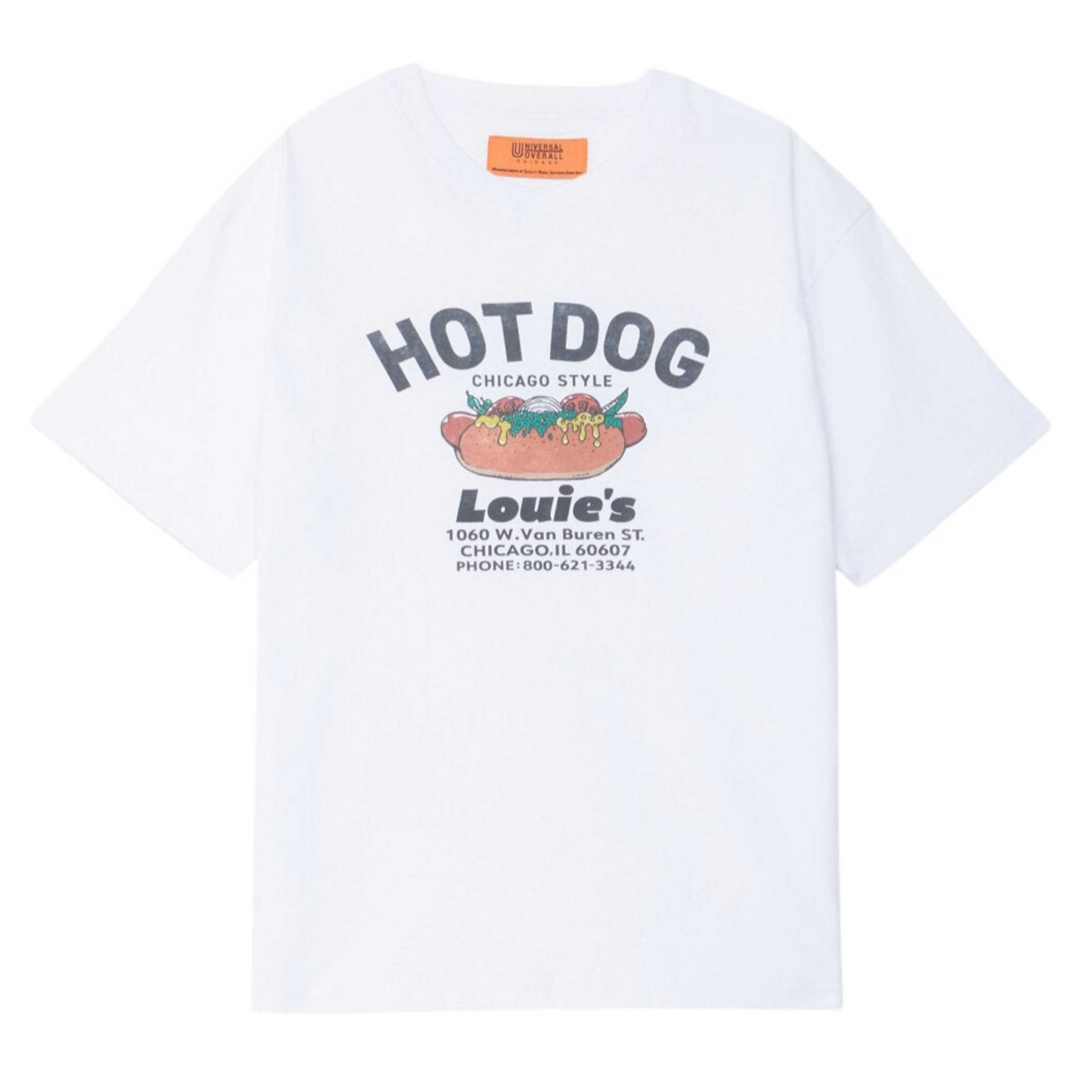 T-shirt Hot Dog Uomo White