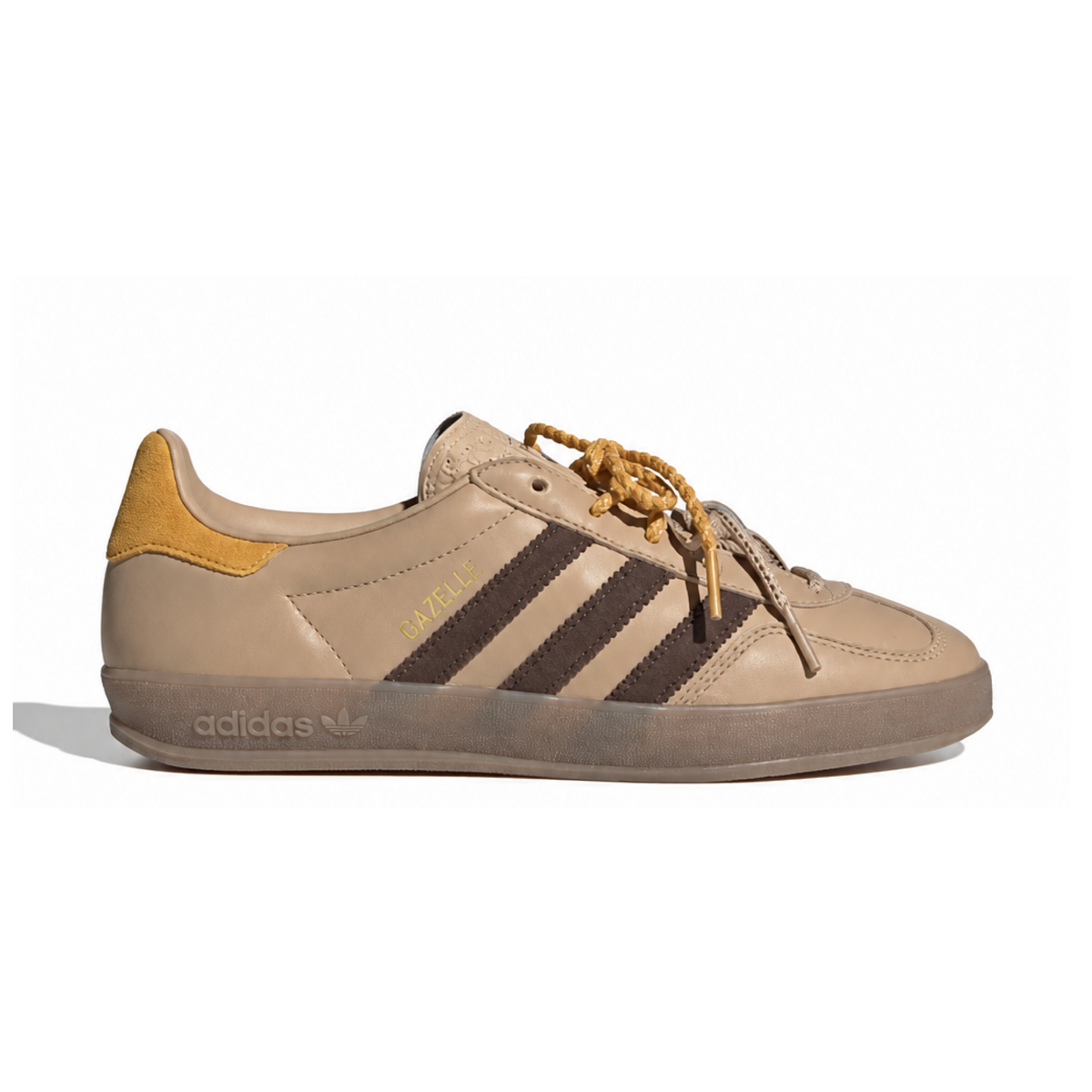 Sapatilhas Indoor Gazelle Femininas Magic Beige/Brown/Preloved Yellow