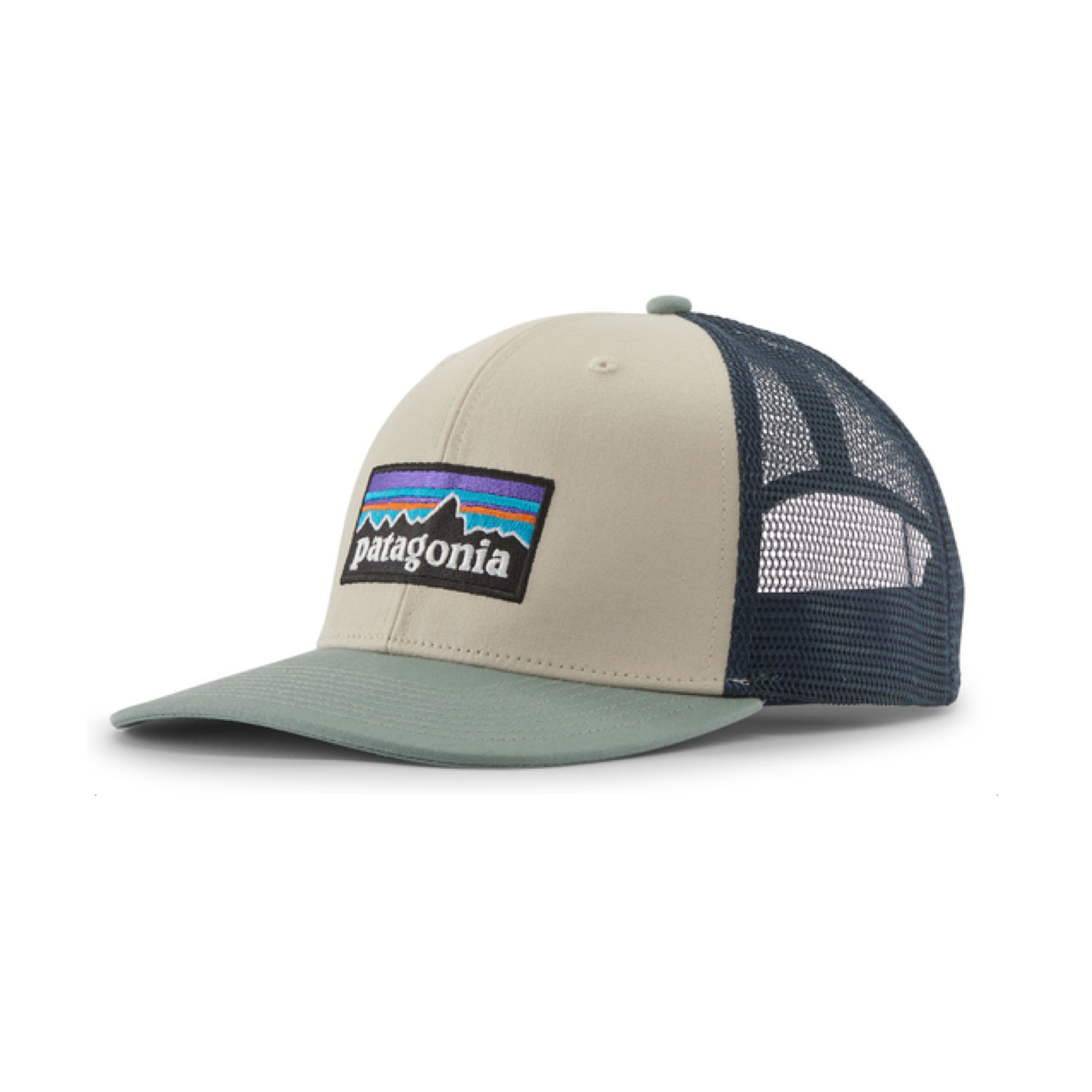 P-6 Logo Trucker Mutze Pumice