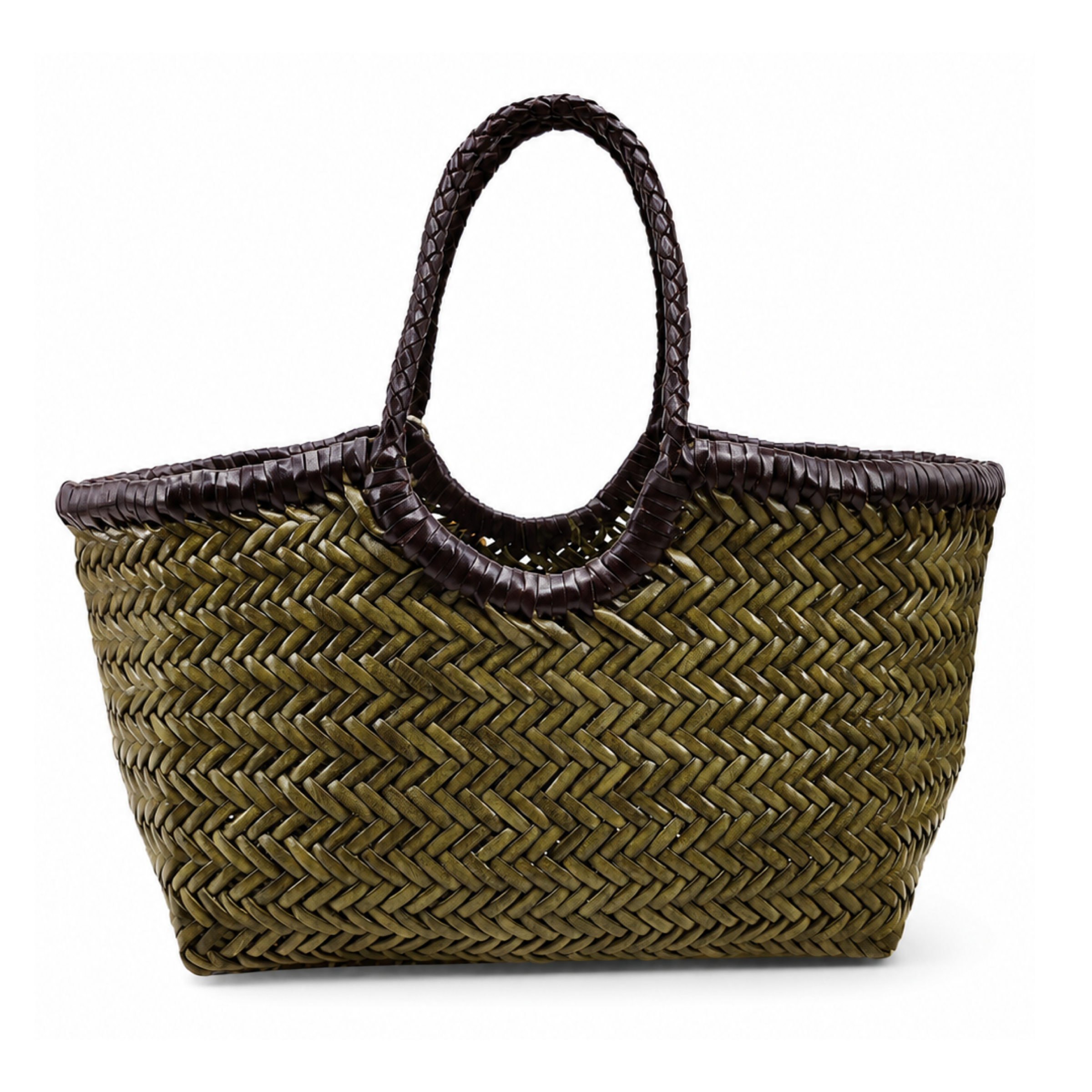Frau Nantucket Small Handtasche Khaki/Dark Brown