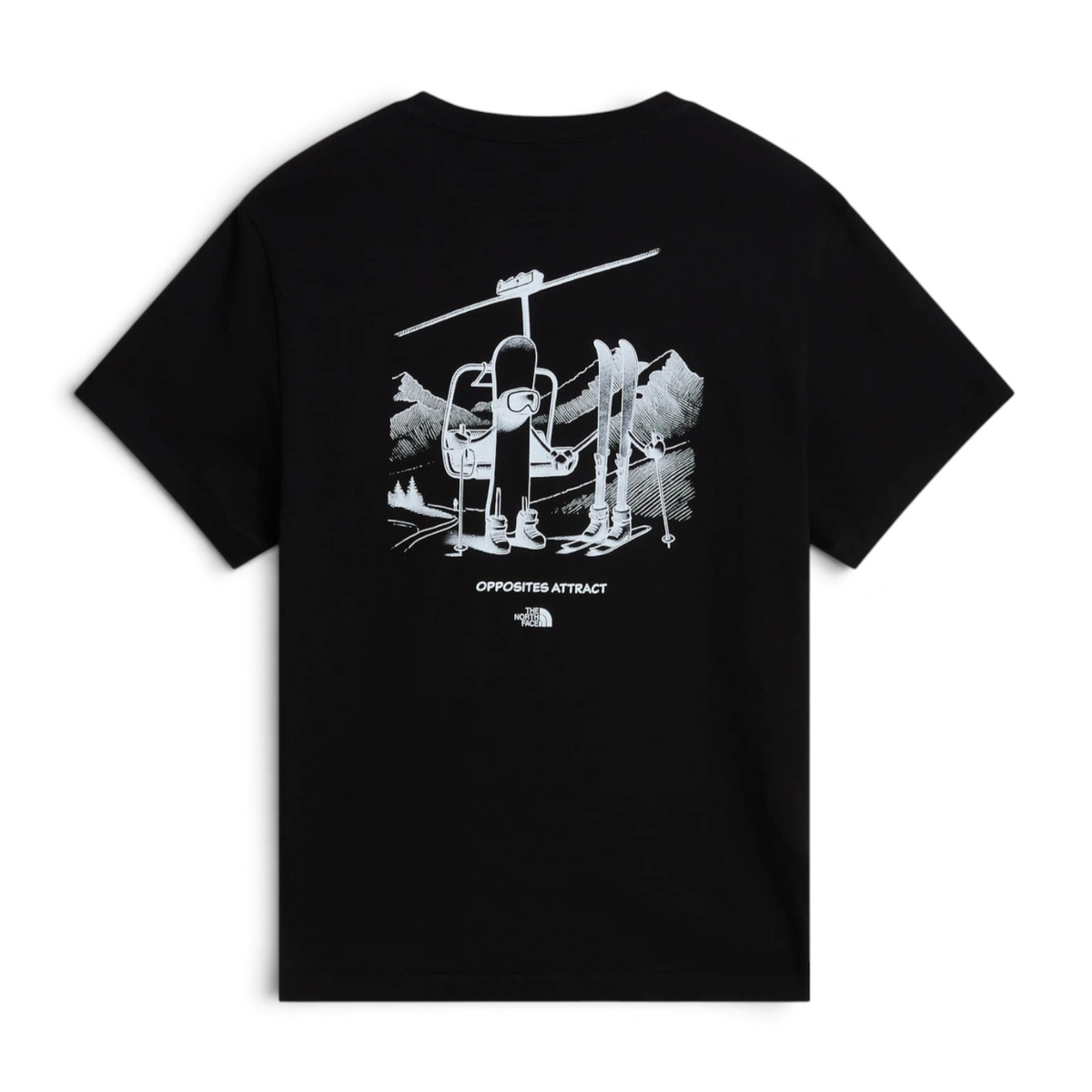 Opposites Attract Relaxed T-shirt Black