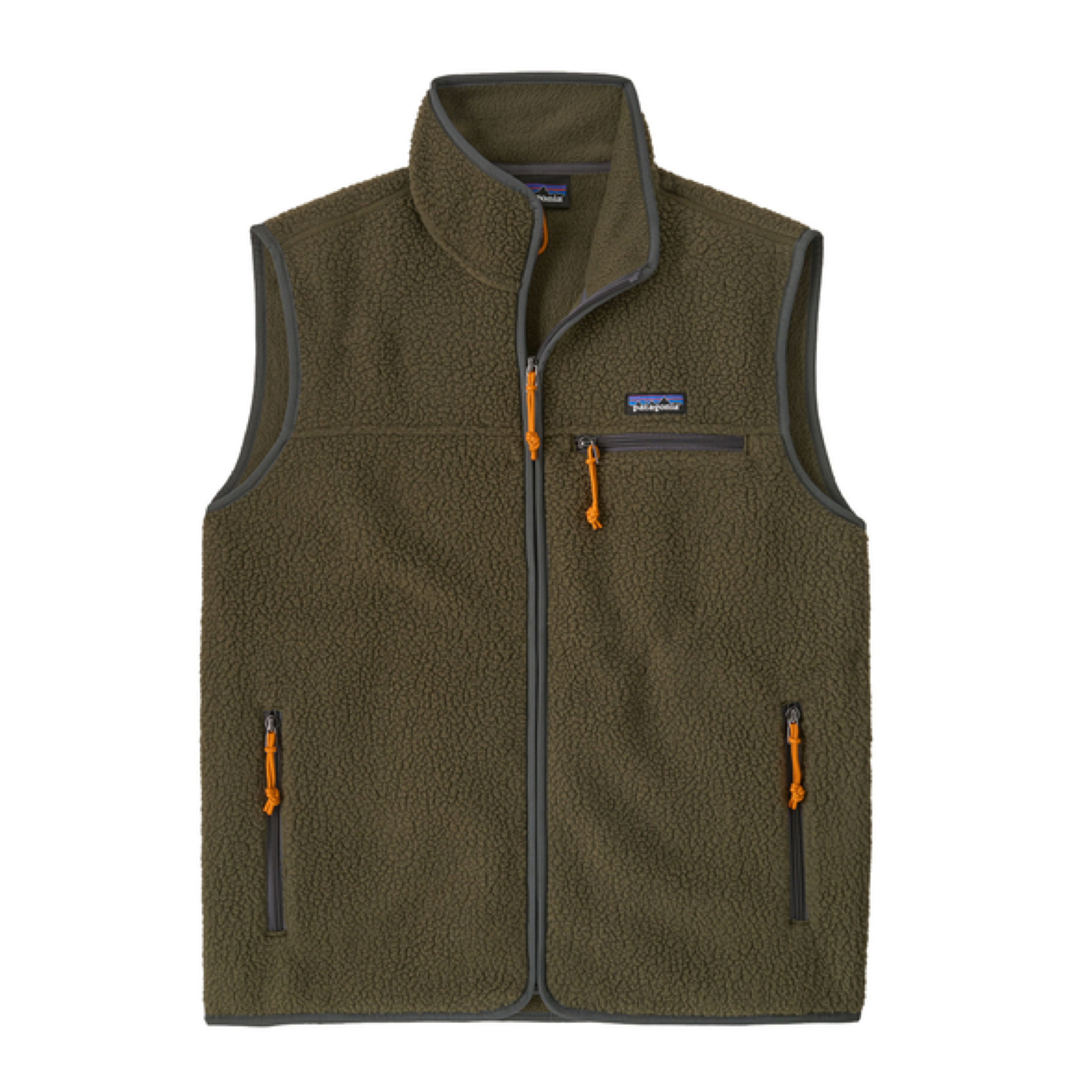 Gilet Retro Pile Uomo Basin Green