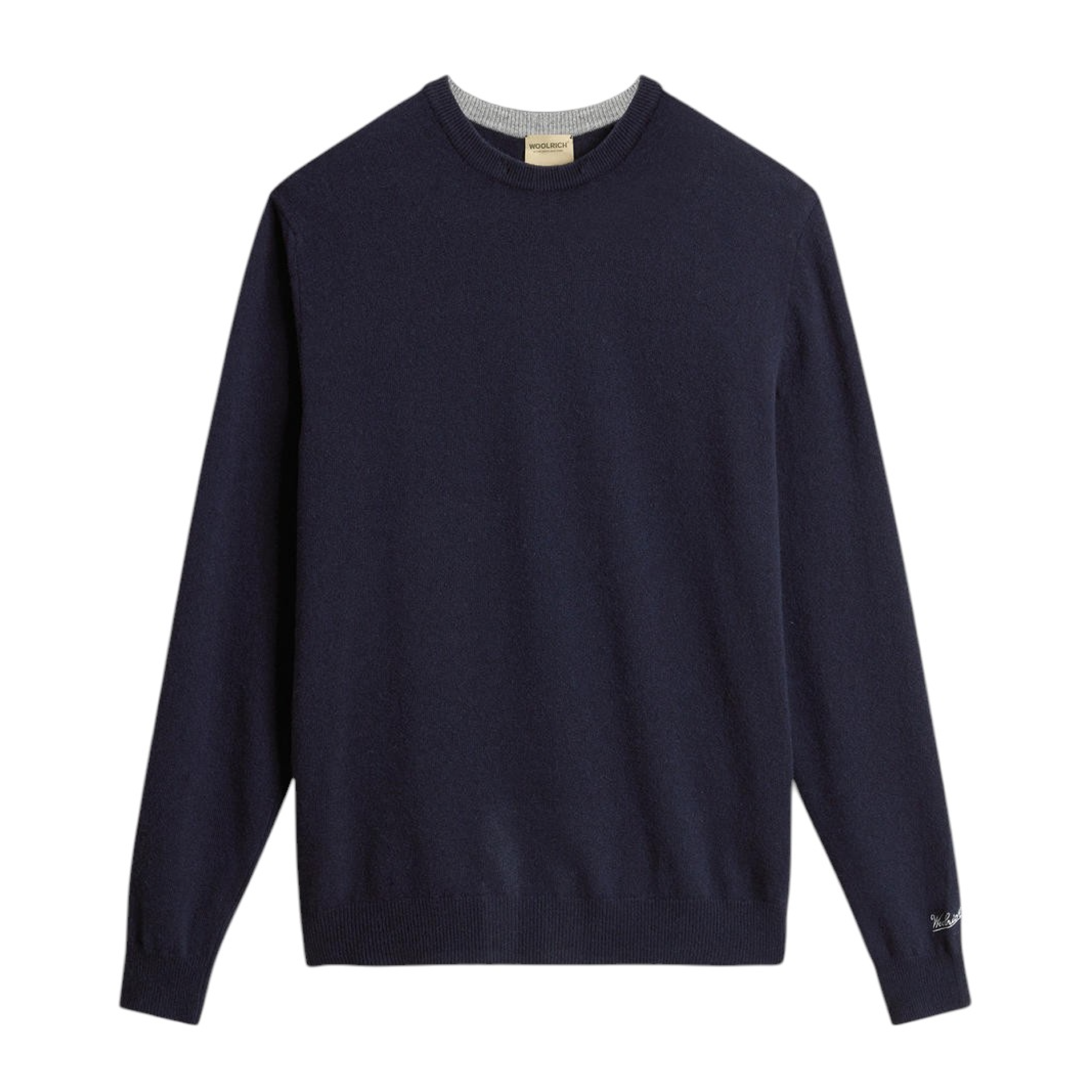 Maglia Lambswool Crewneck Uomo Melton Blue