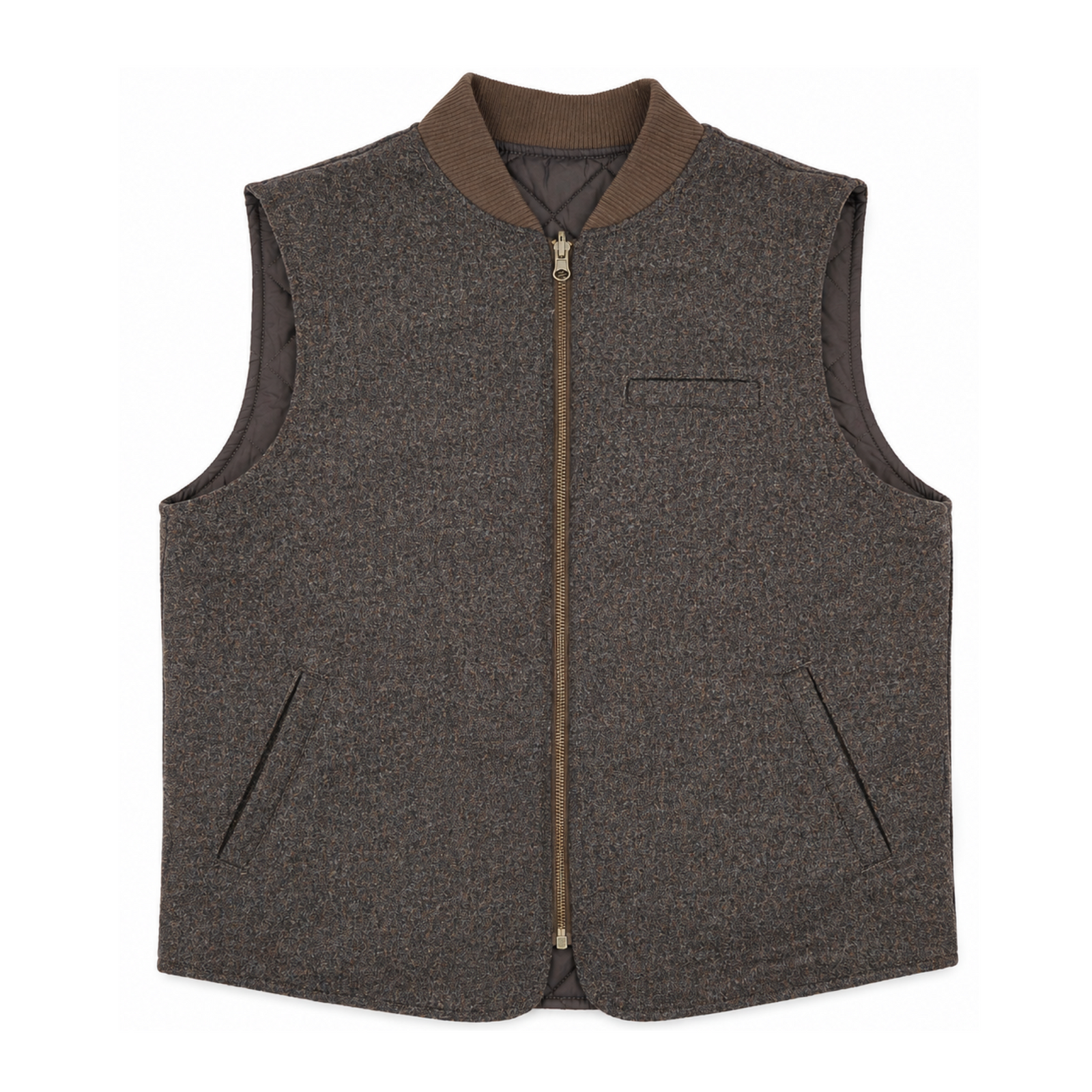 Mann Donegal Reversible Weste Brown