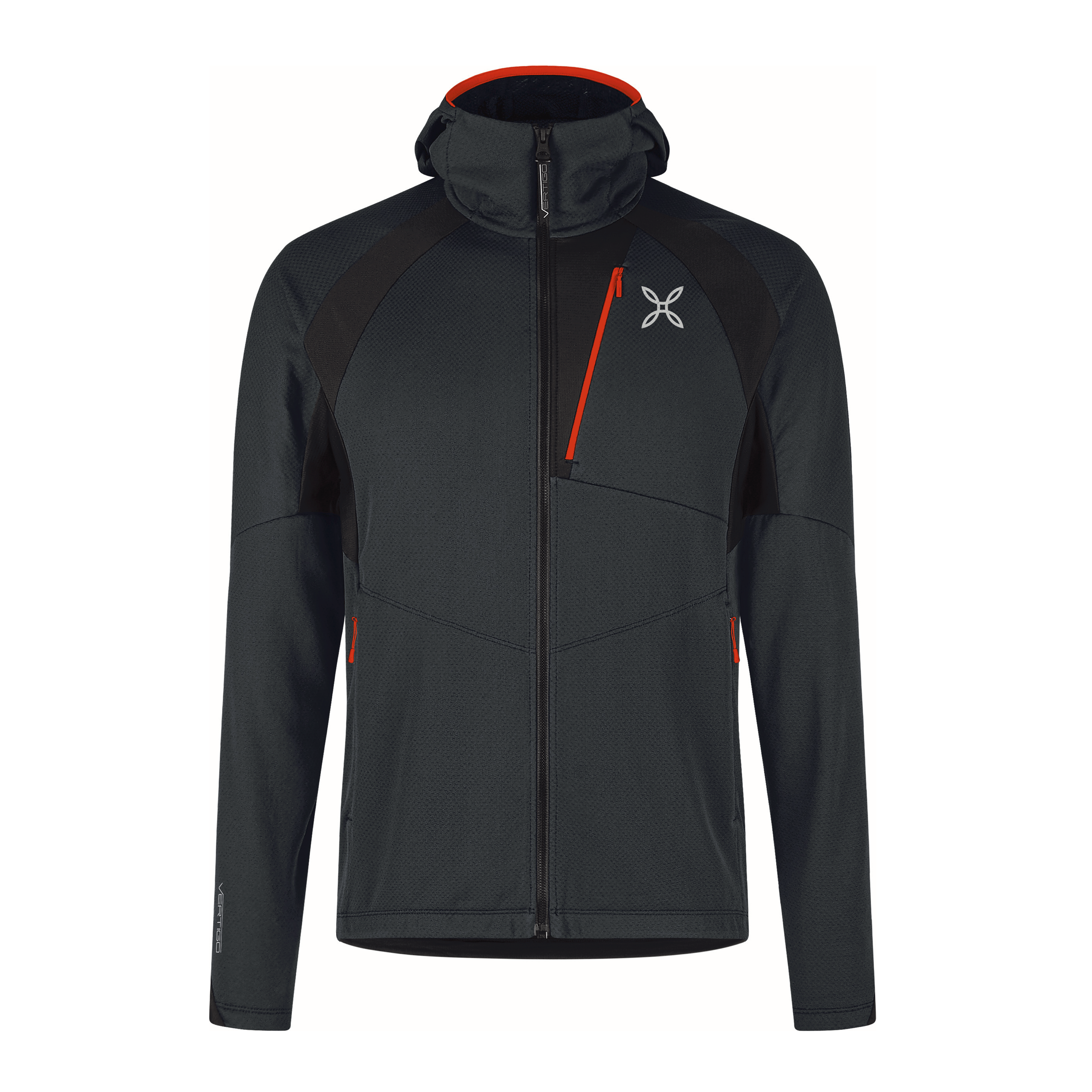 Maglia Vertigo Octa Hooded Uomo Grey/Red