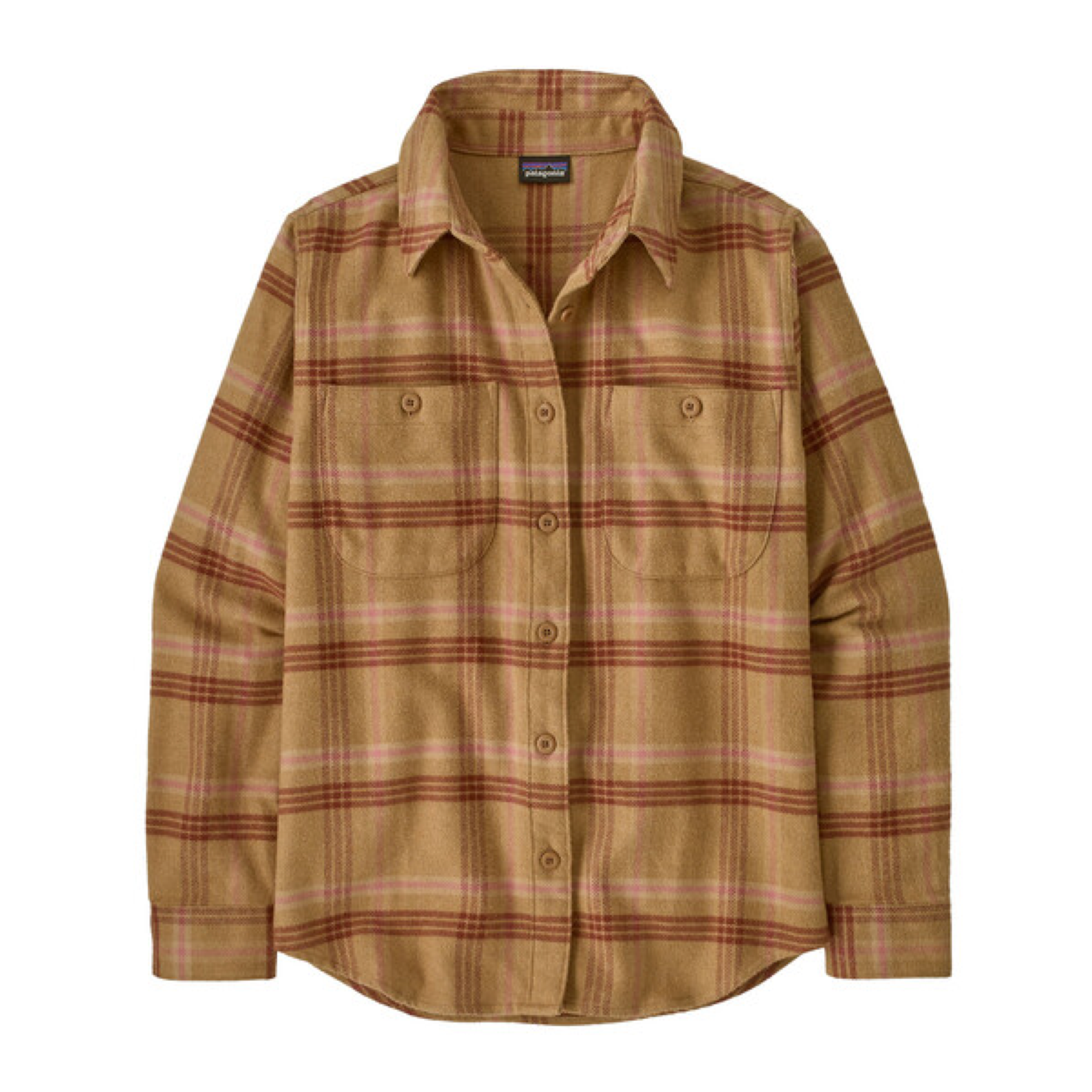 Camicia Fjord Flannel Donna Old Spruce/Nest Brown