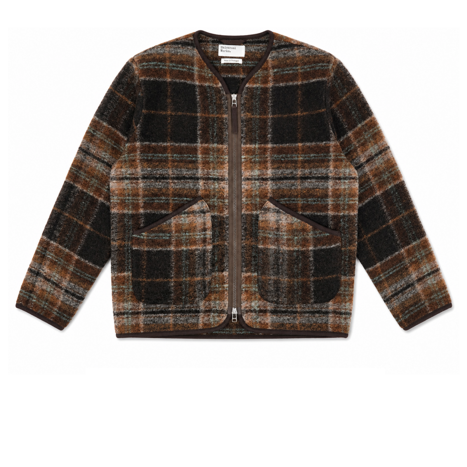 Men's Military Liner Cardigan Brown