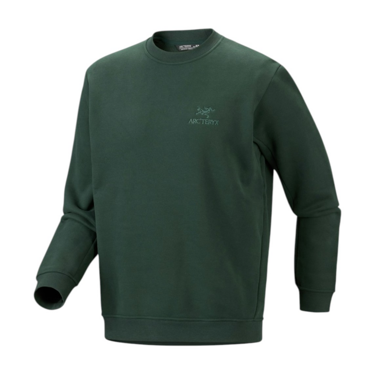 Mann Embleme Fleece Crew Sweatshirt Dark Jade