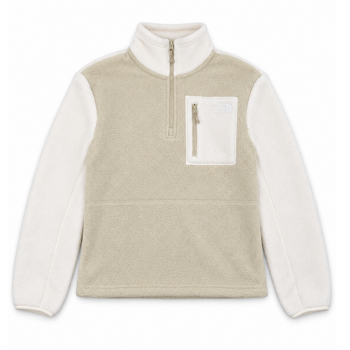 Frau Yumiori 1/4 Zip Pullover Desert Stone/White