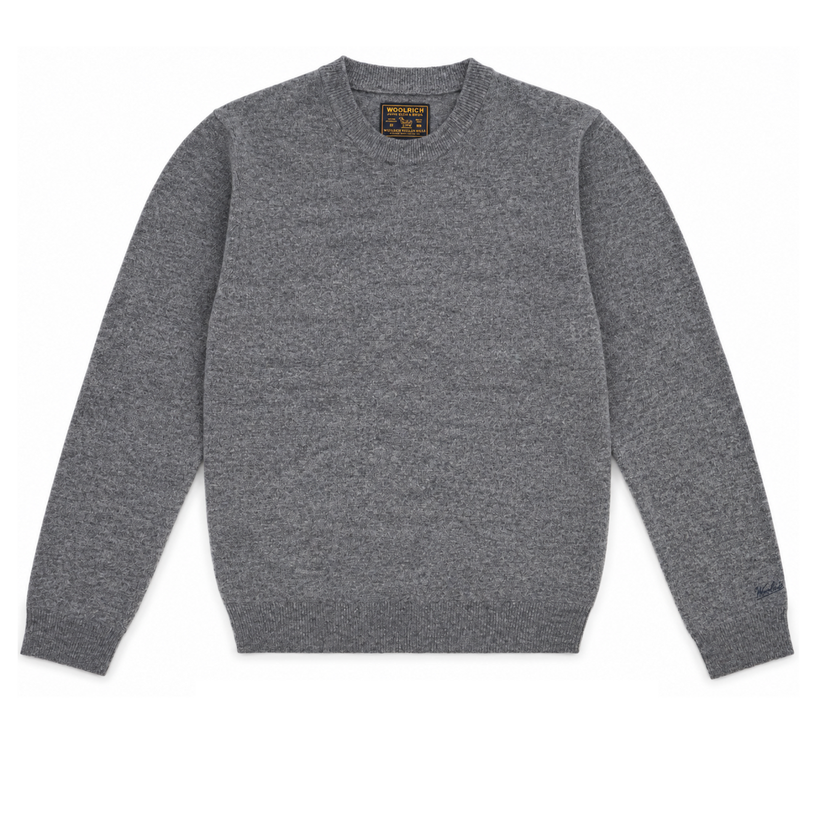 Pull Lambswool Homme Medium Grey Melange