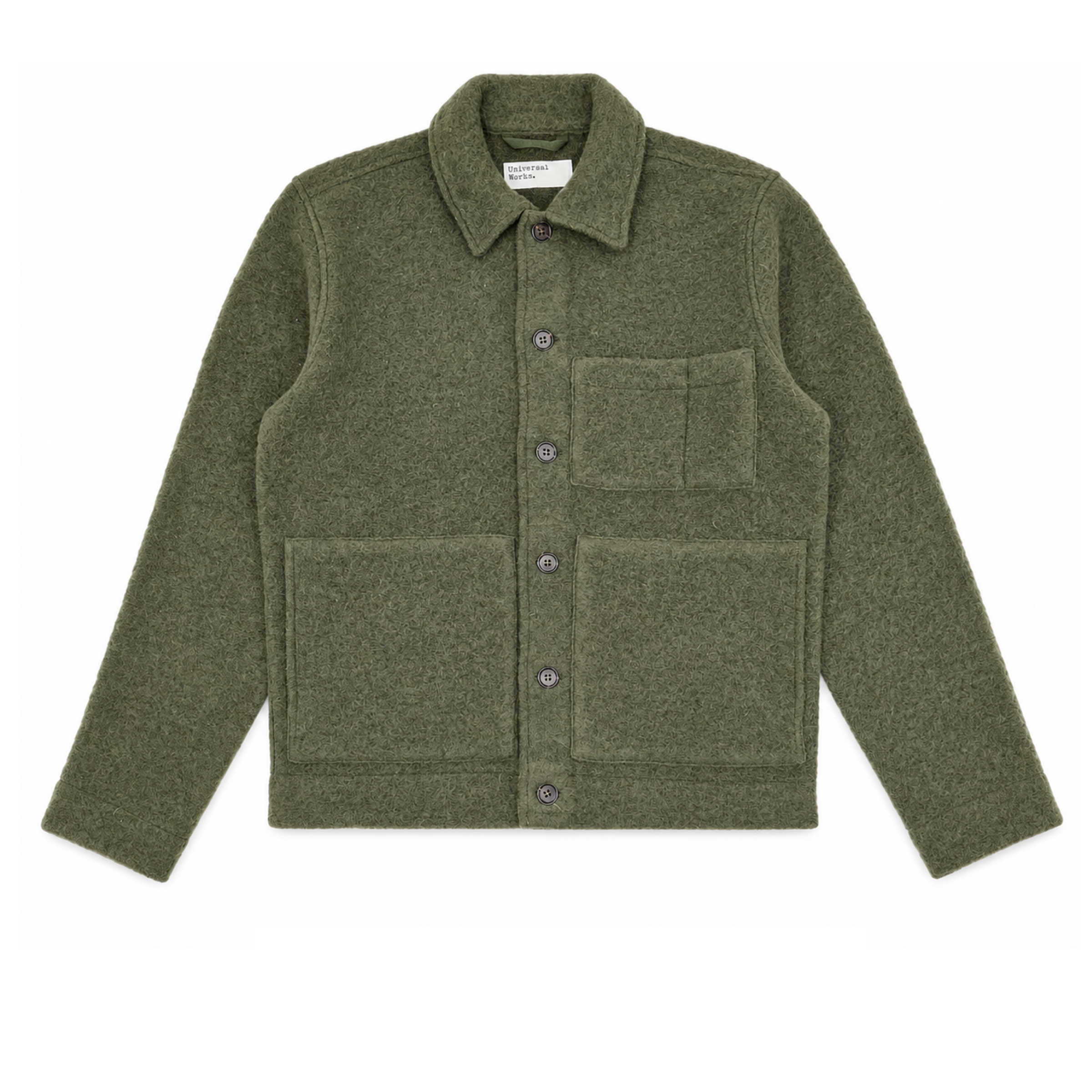 Mann Uniform Wool Fleece Jacke Olive