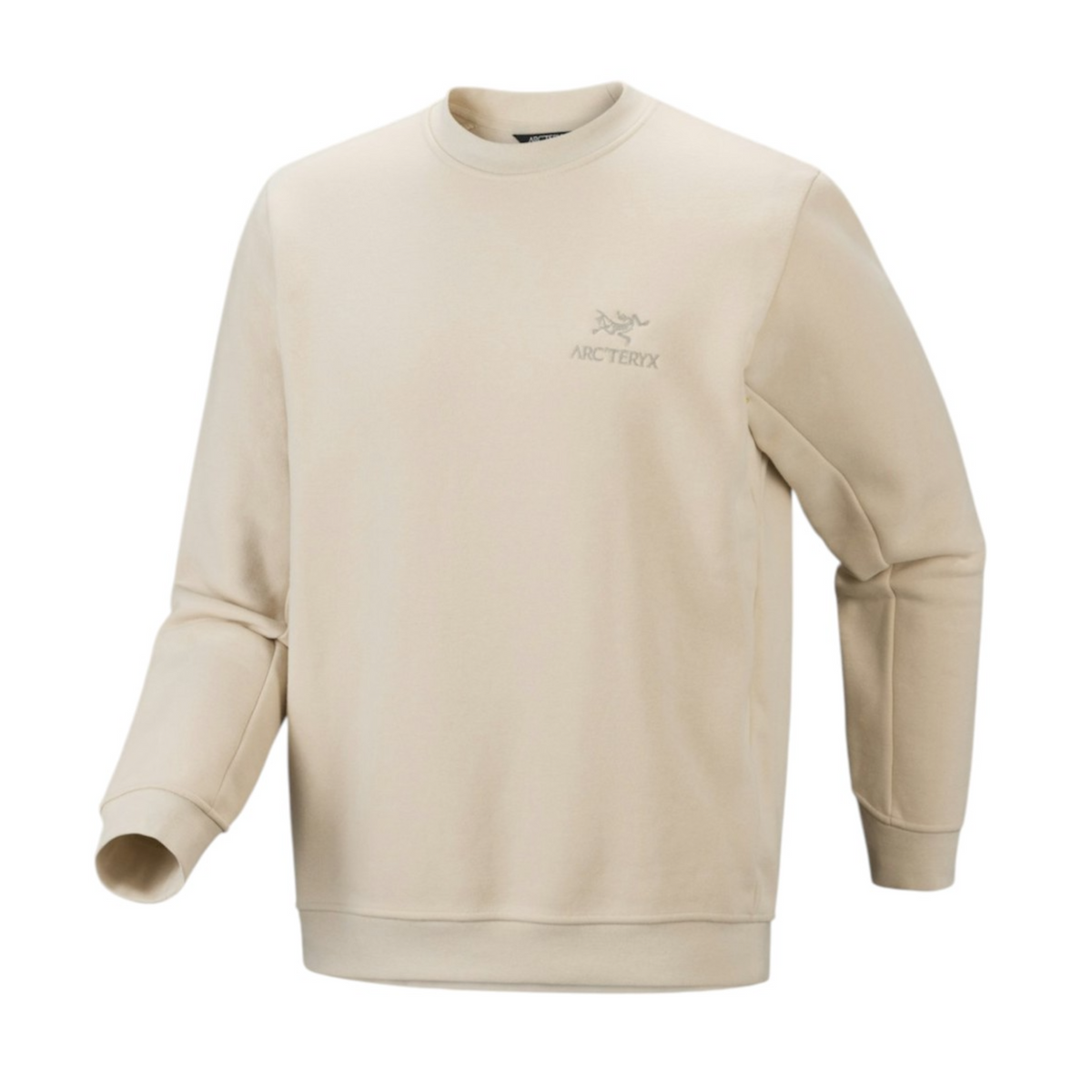 Mann Embleme Fleece Crew Sweatshirt Sea Salt