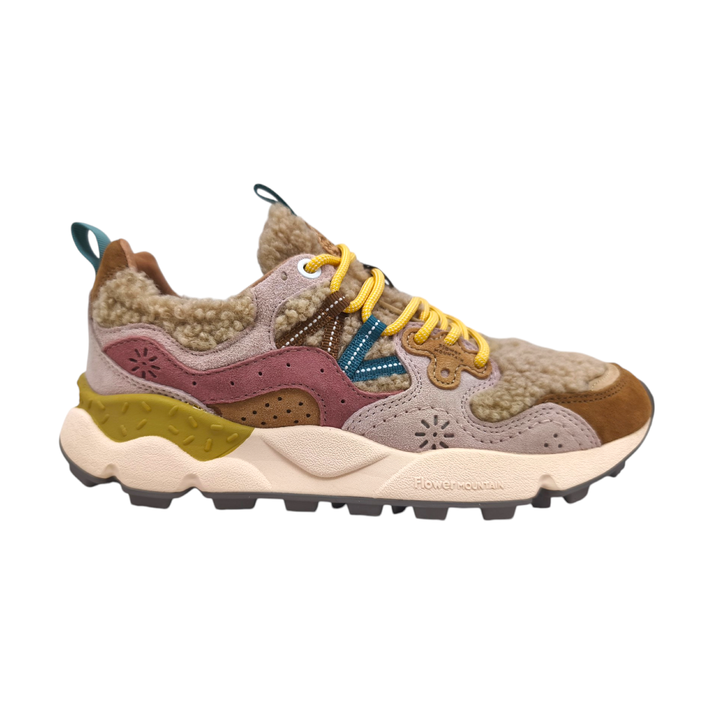 Scarpe Yamano 3 Teddy Donna Light Brown/Rose/Beige
