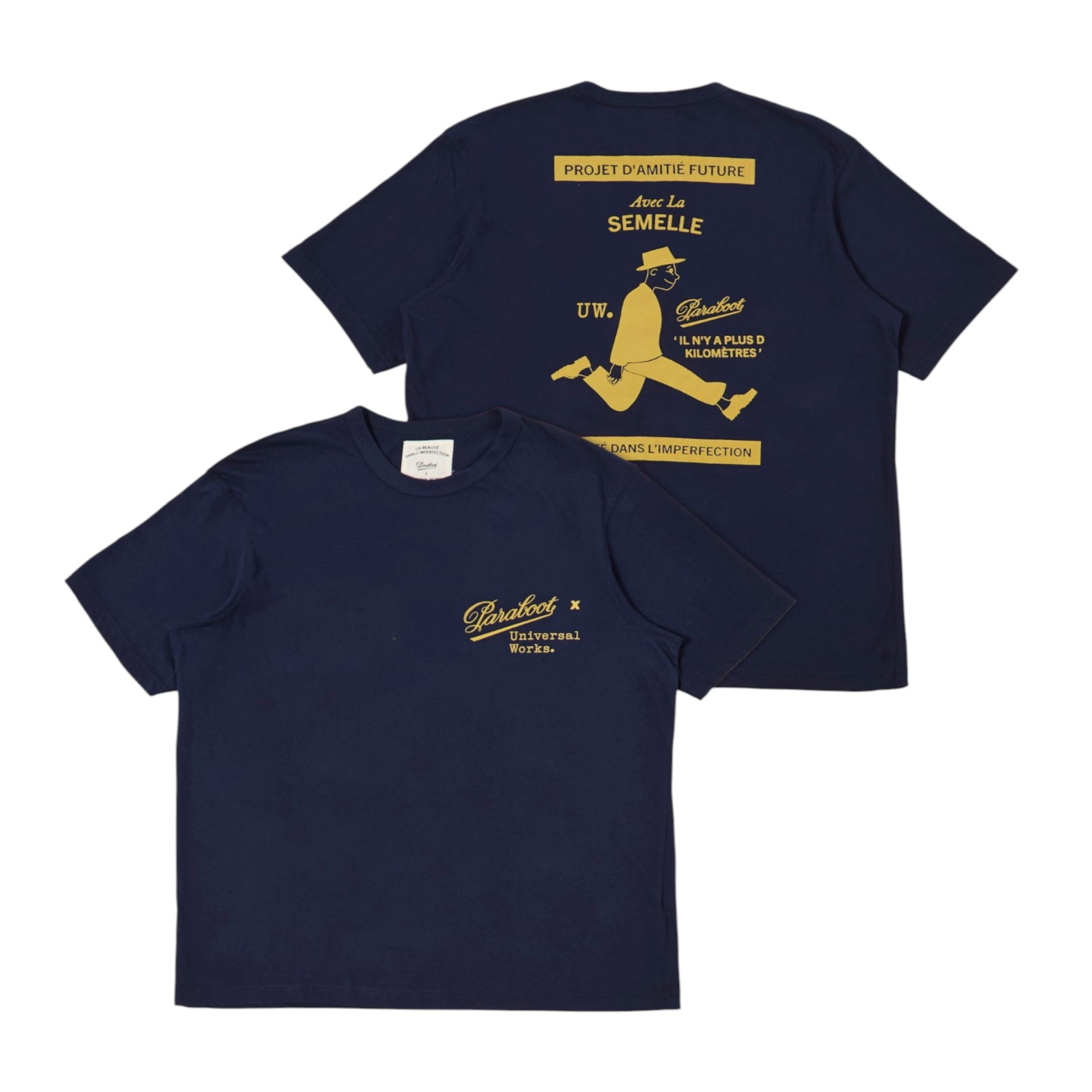 Camiseta Single Jersey Print Hombre Navy