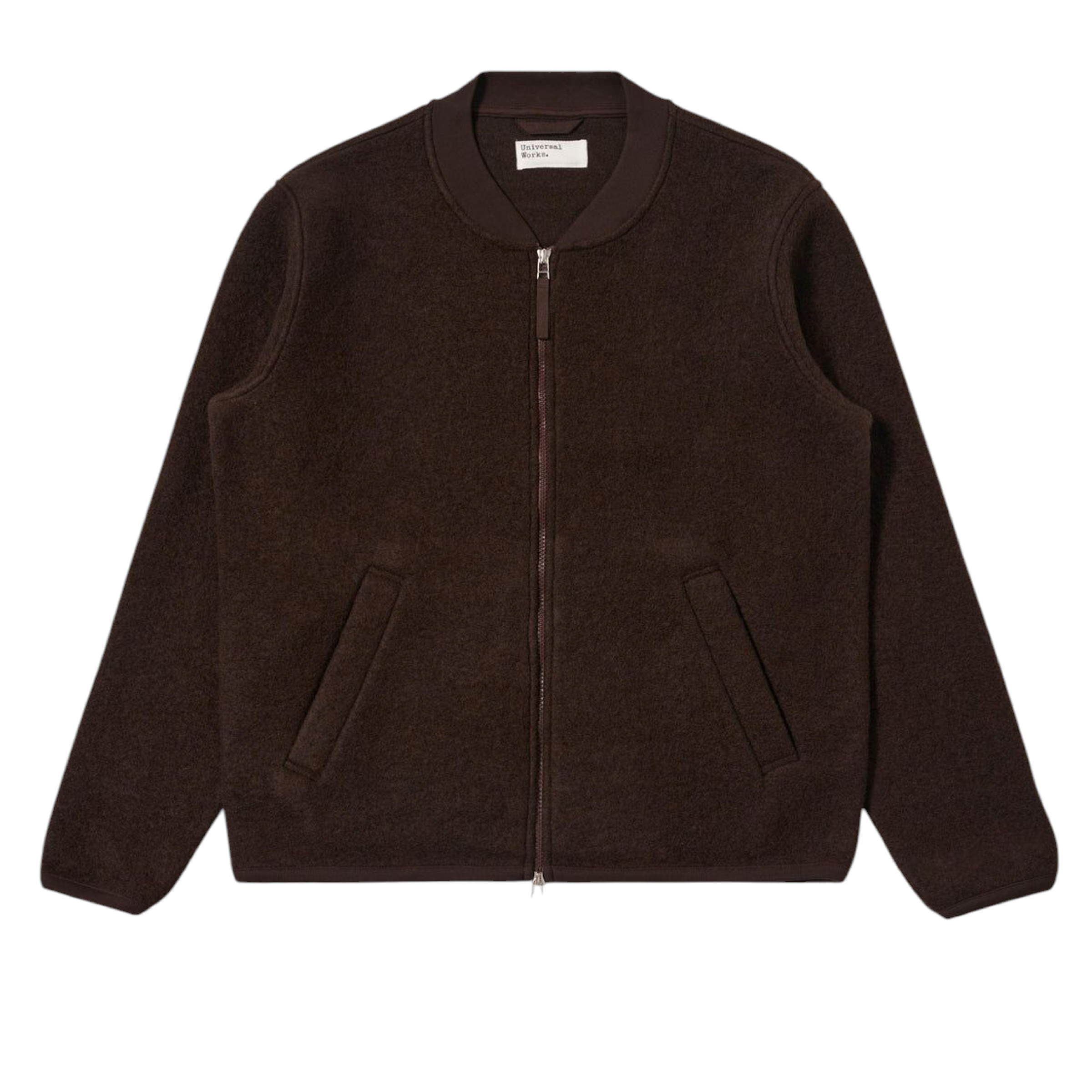Giacca Zip Bomber Uomo Brown
