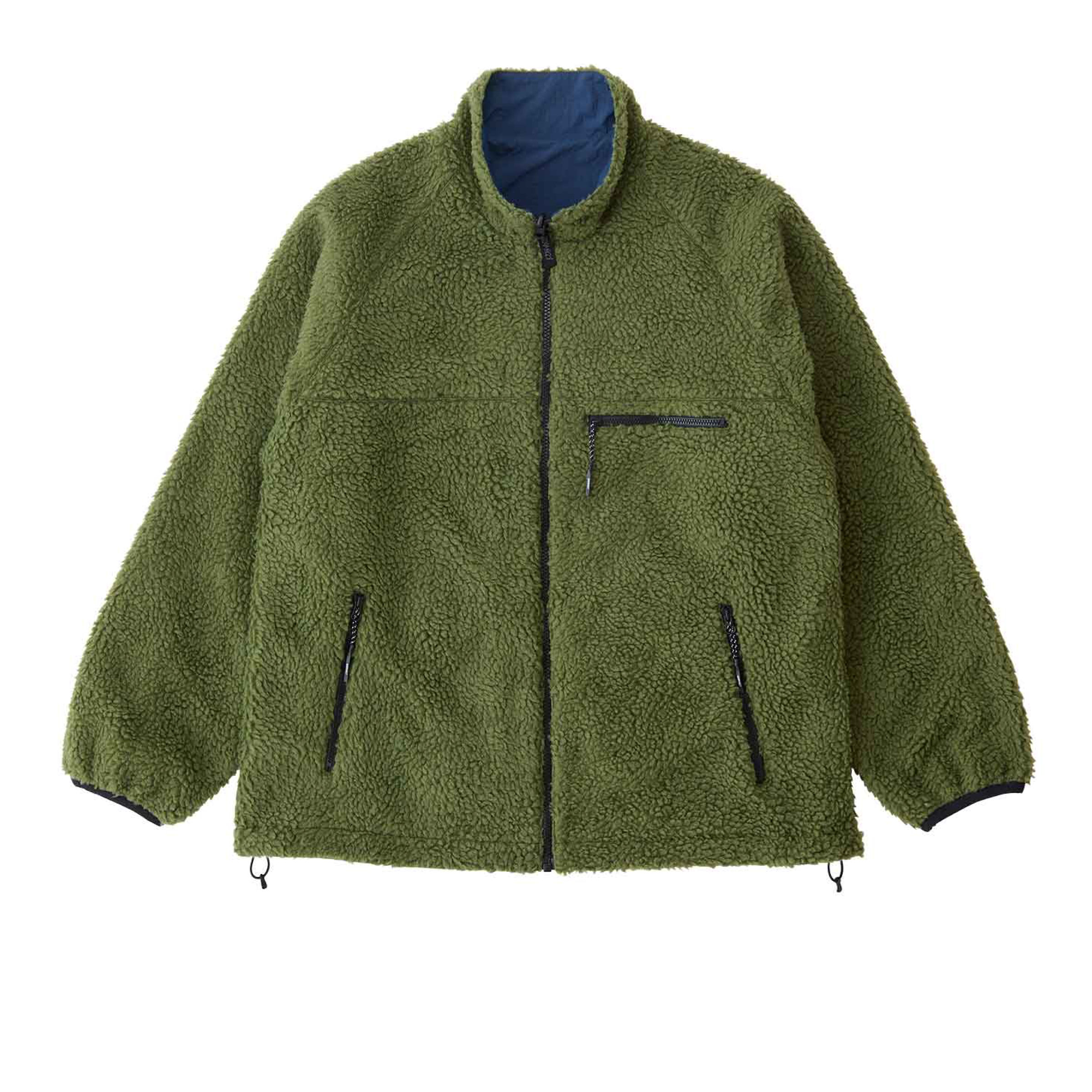 Veste Sherpa Homme Olive/Dusty Navy