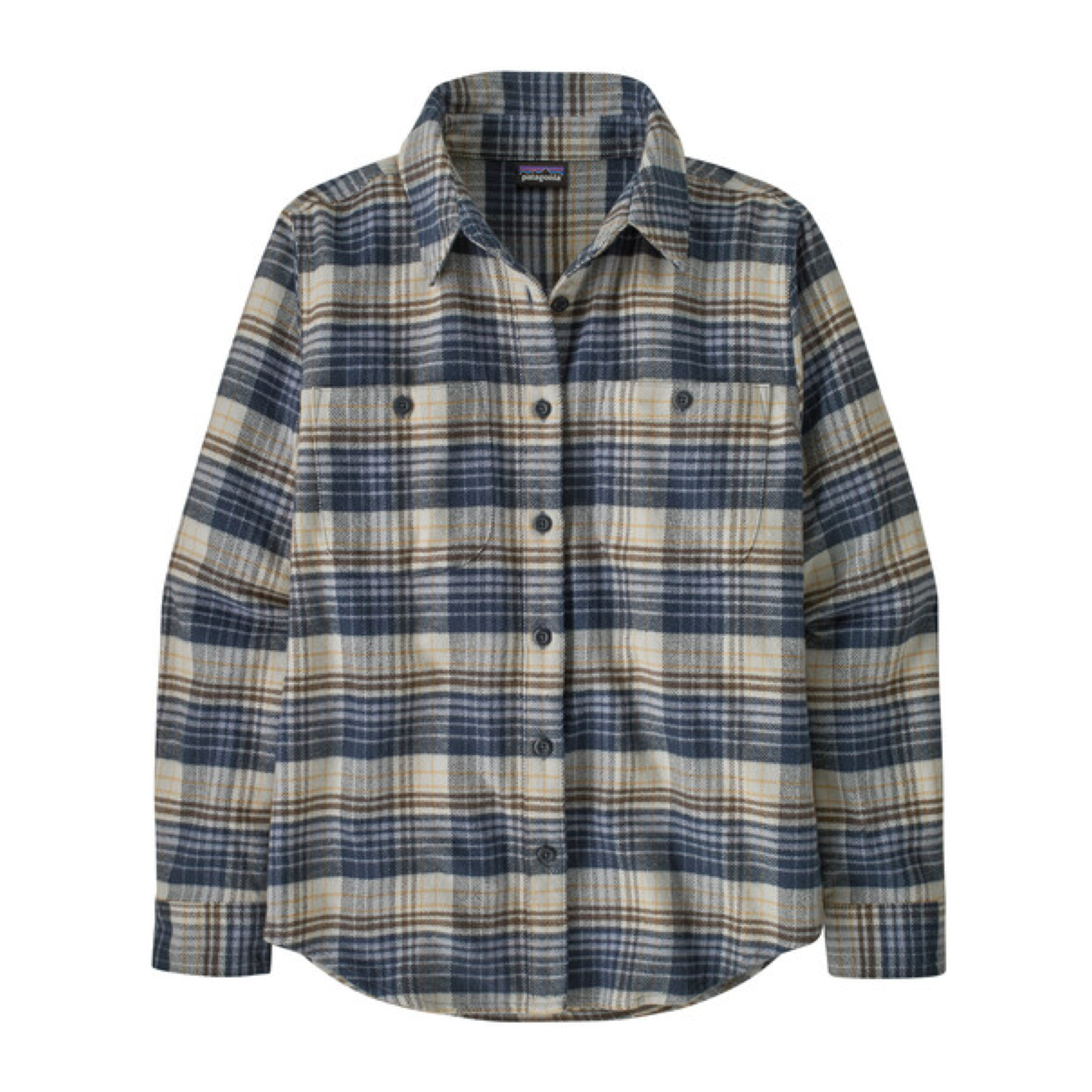 Frau Fjord Flannel Hemd River Plaid/Barnacle Blue