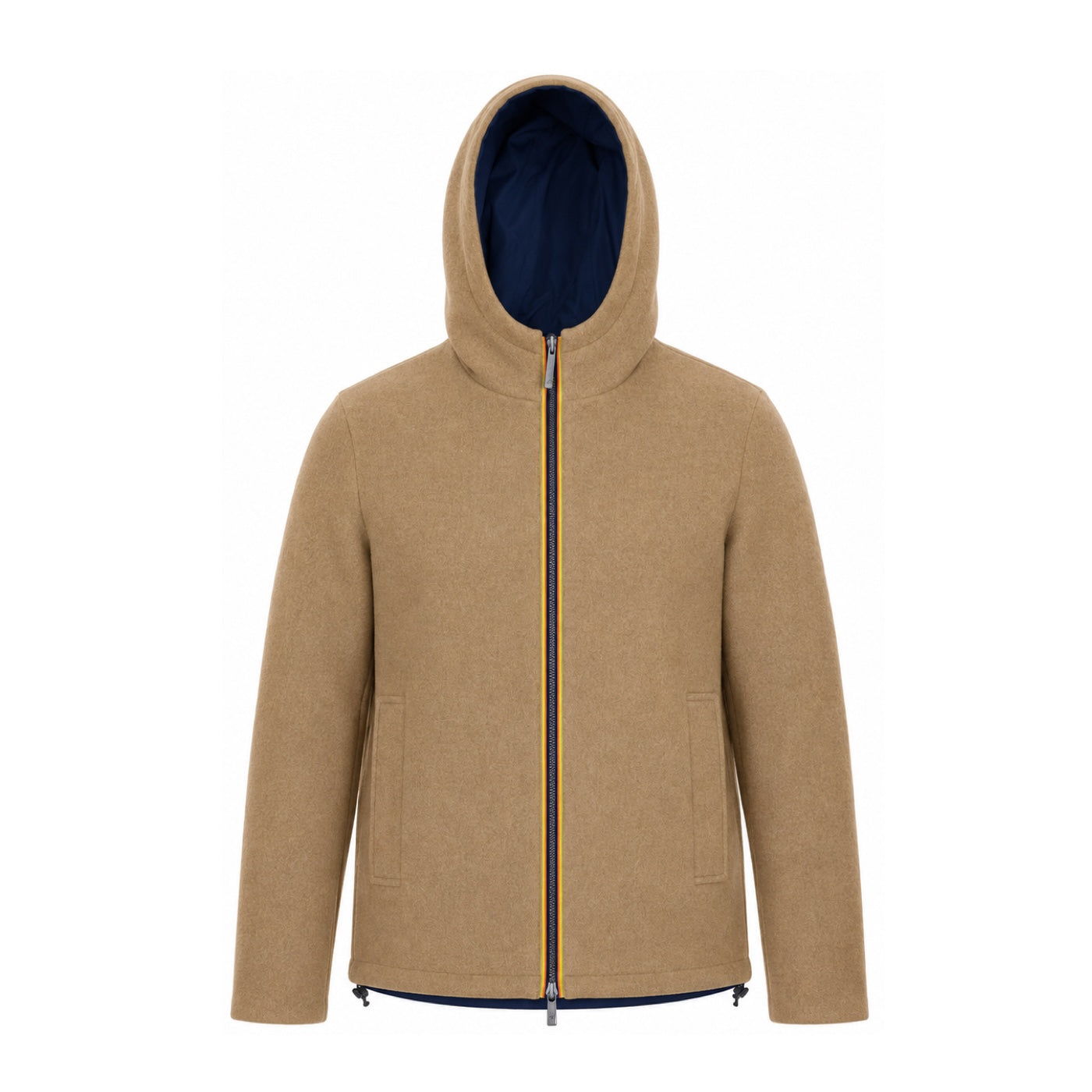 Giacca Claudel Wool Bonded Double Uomo Beige Khaki/Blue Depth