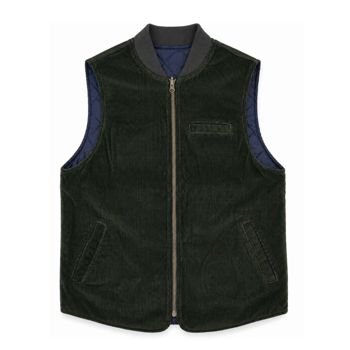 Mann Reversible Owl Weste Green