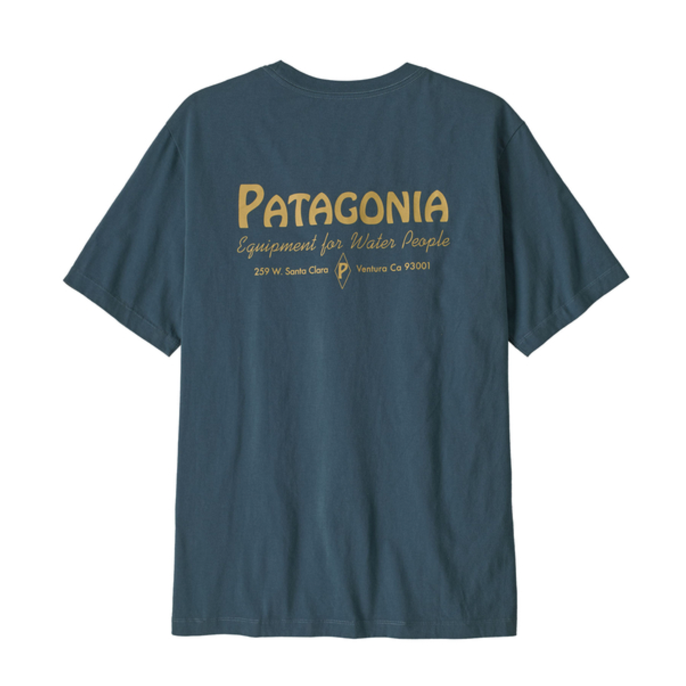 Homens Água Pessoas Banner T-shirt Summit Blue