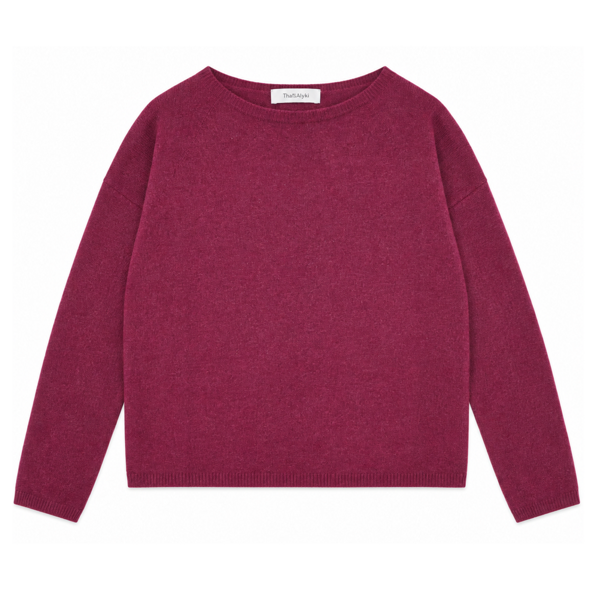 Frau Funny Pullover Wine