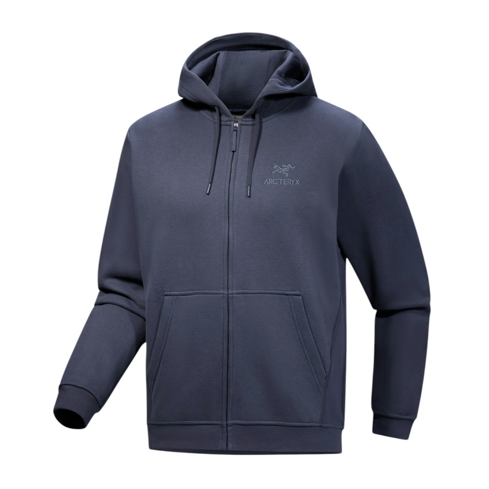 Maglia Embleme Fleece Full Zip Hoody Uomo Black Saphire