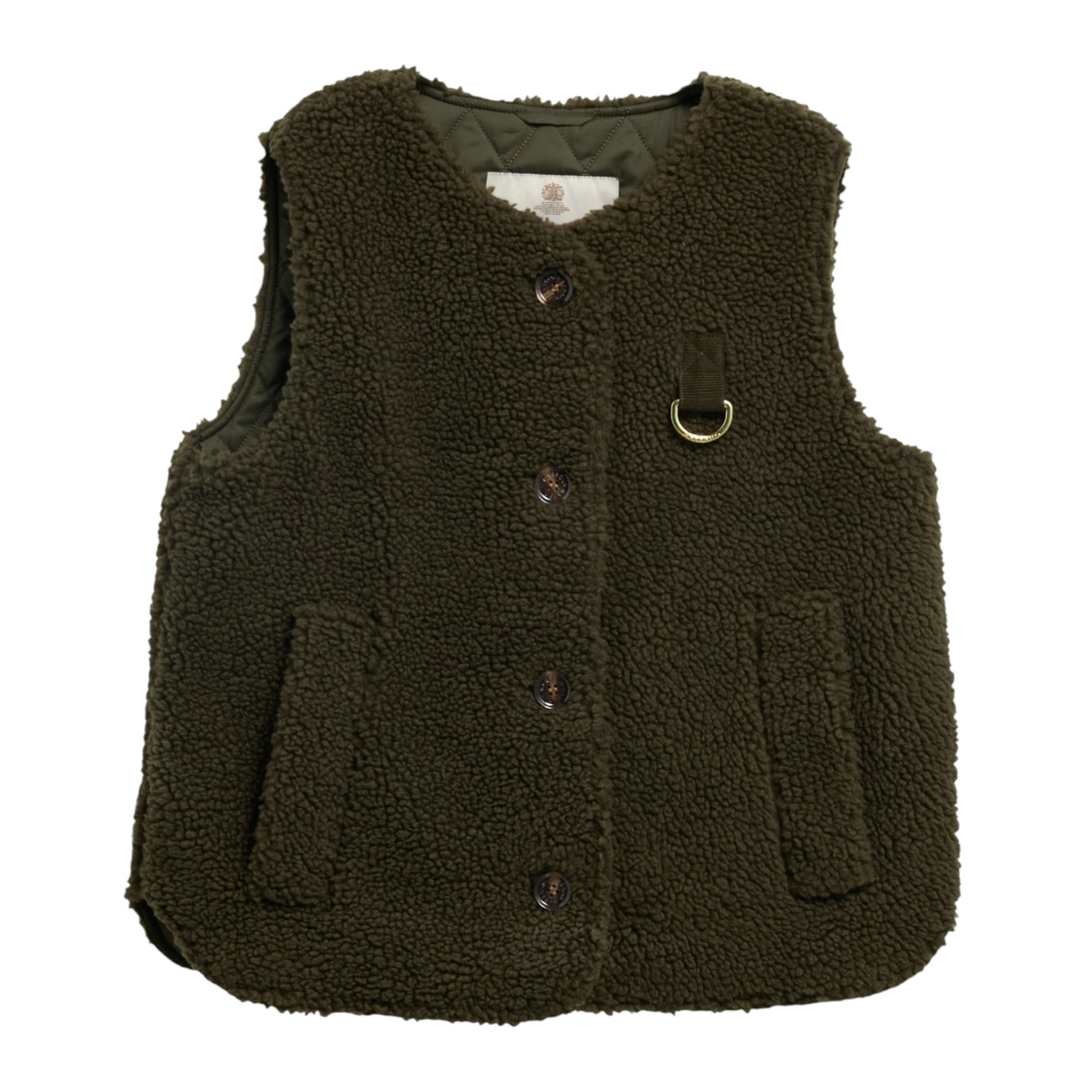 Frau Bowes Fleece Weste Olive