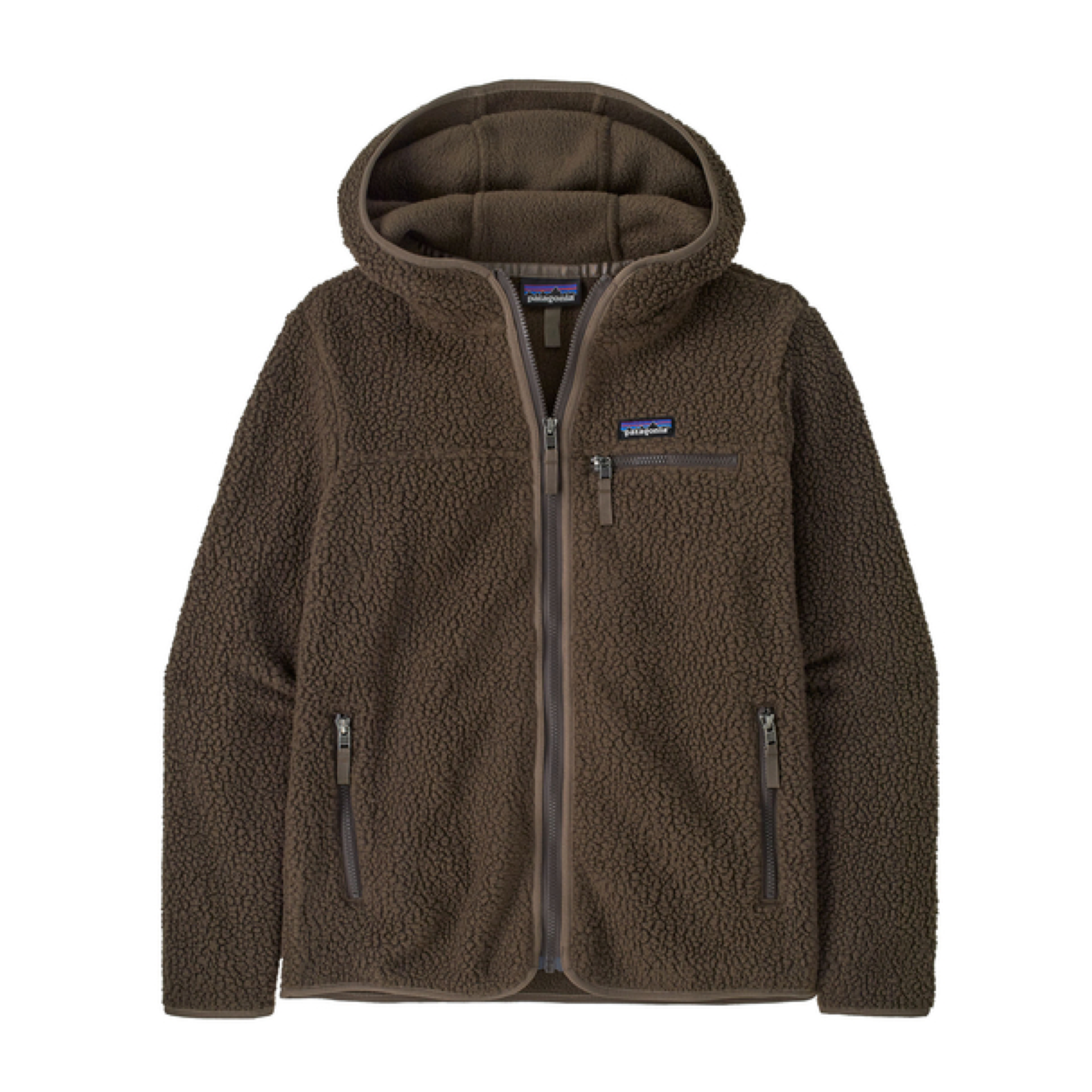 Maglia Retro Pile Hoody Donna Otter Brown
