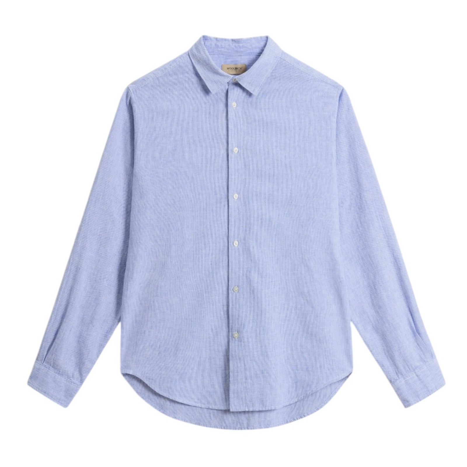 Camicia Linen Stripe Uomo Grisaille