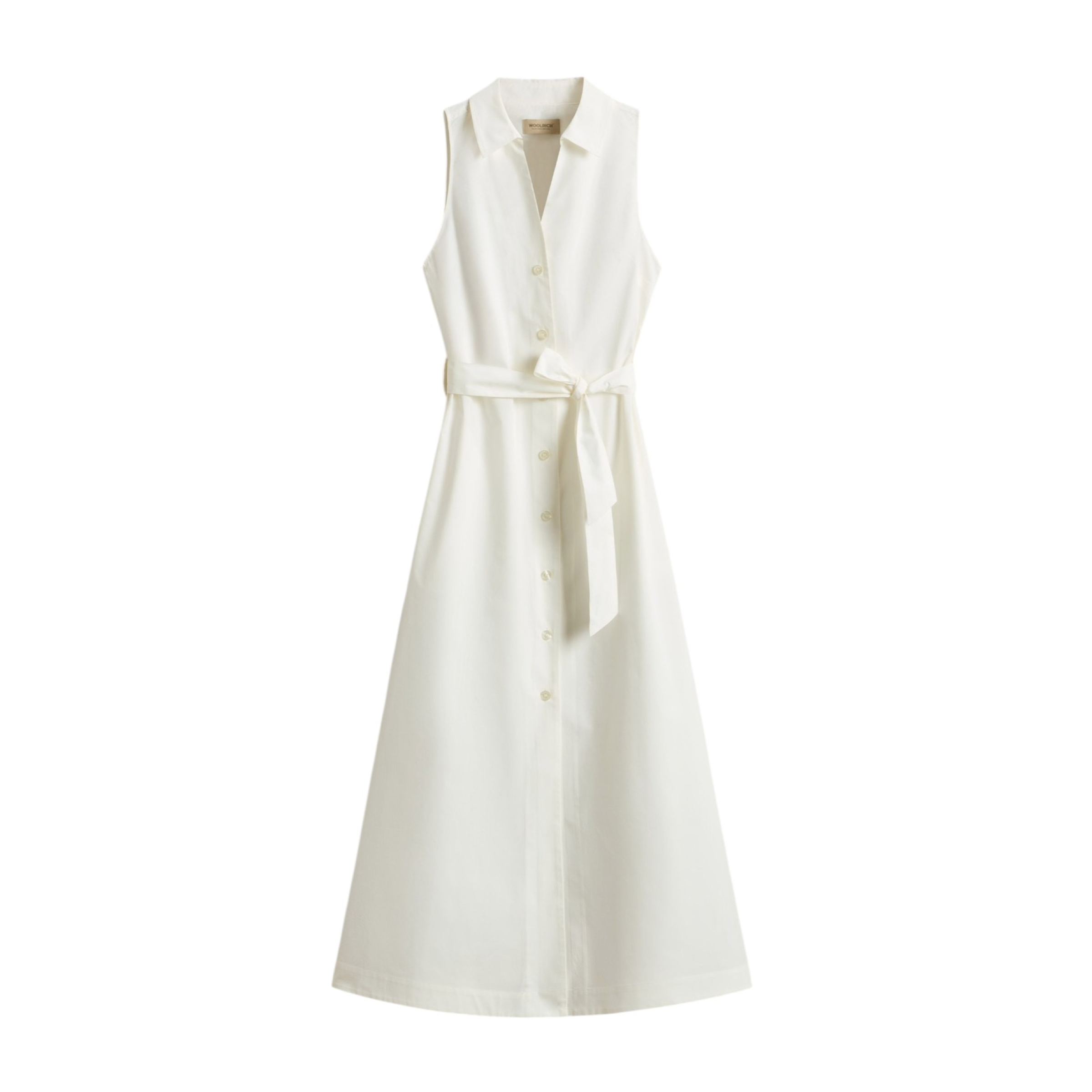 Women's Chemisier Poplin Cotton Dress Arctic White