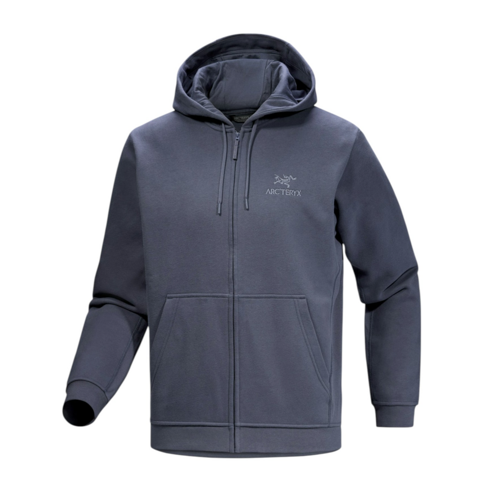 Maglia Emblem Fleece Full Zip Uomo Dark Stratus