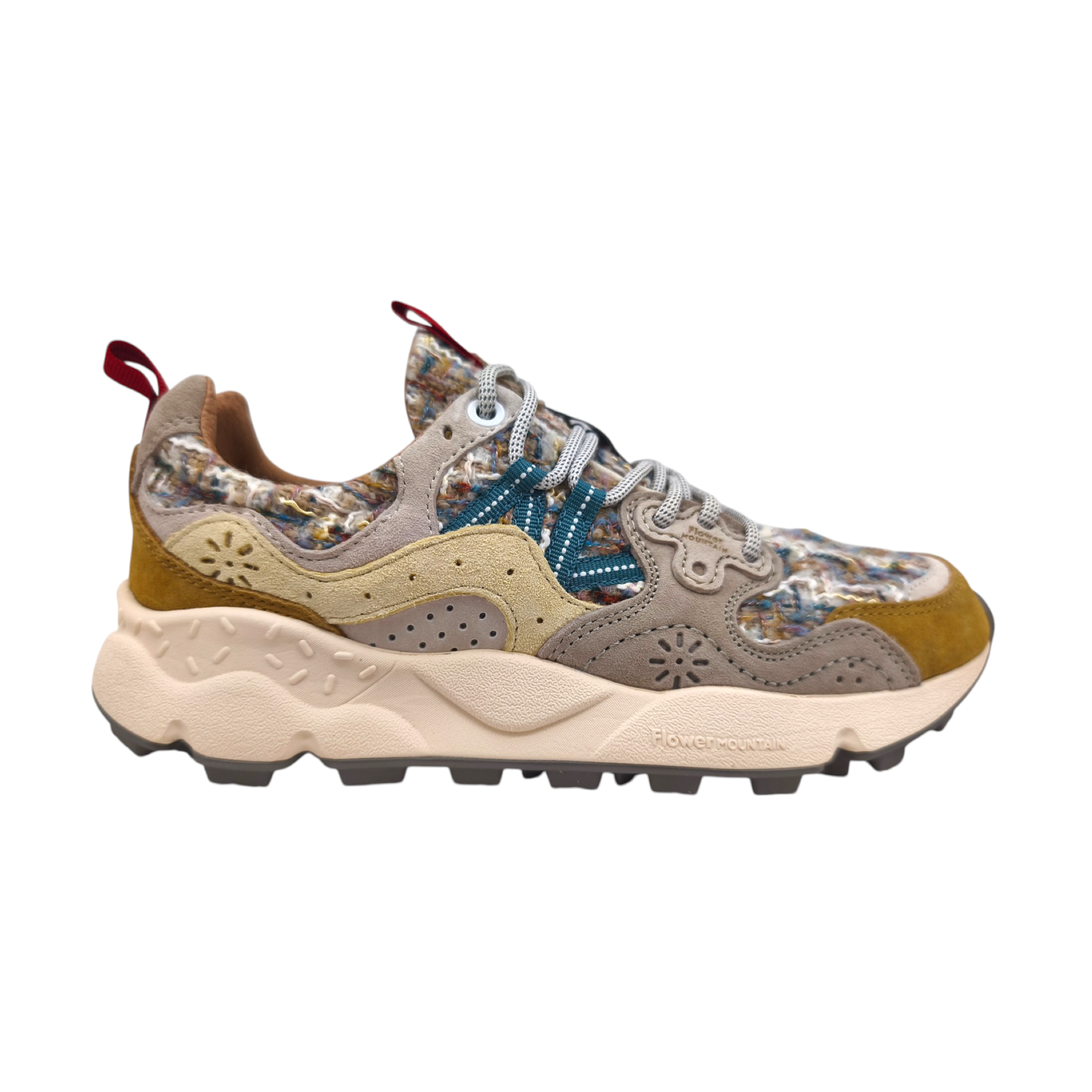 Frau Yamano 3 Woolen Knitt Schuhe Camel/Beige/Panna
