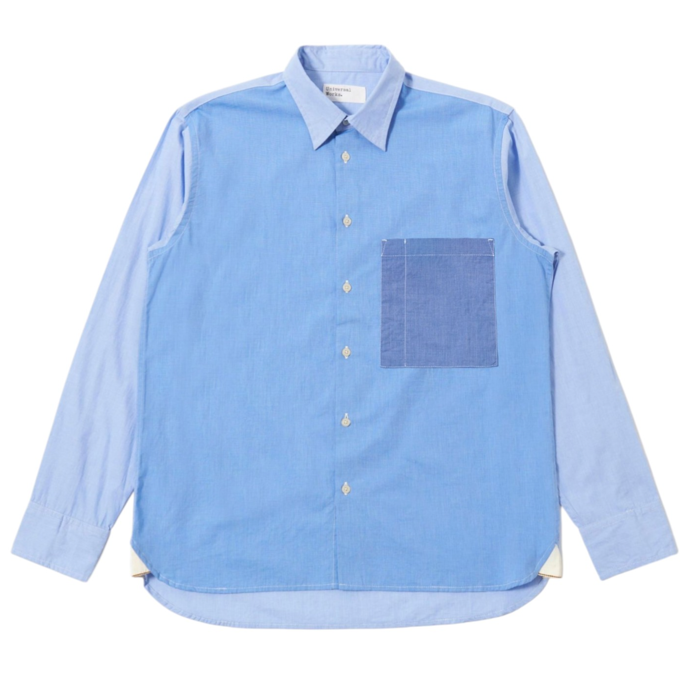 Camicia Fil A Fil Mixed Uomo Sky/Blue