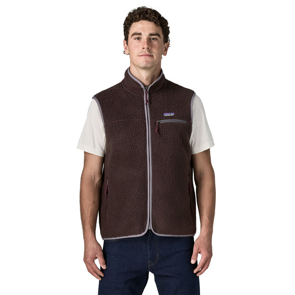 Gilet Retro Pile Uomo Den Brown