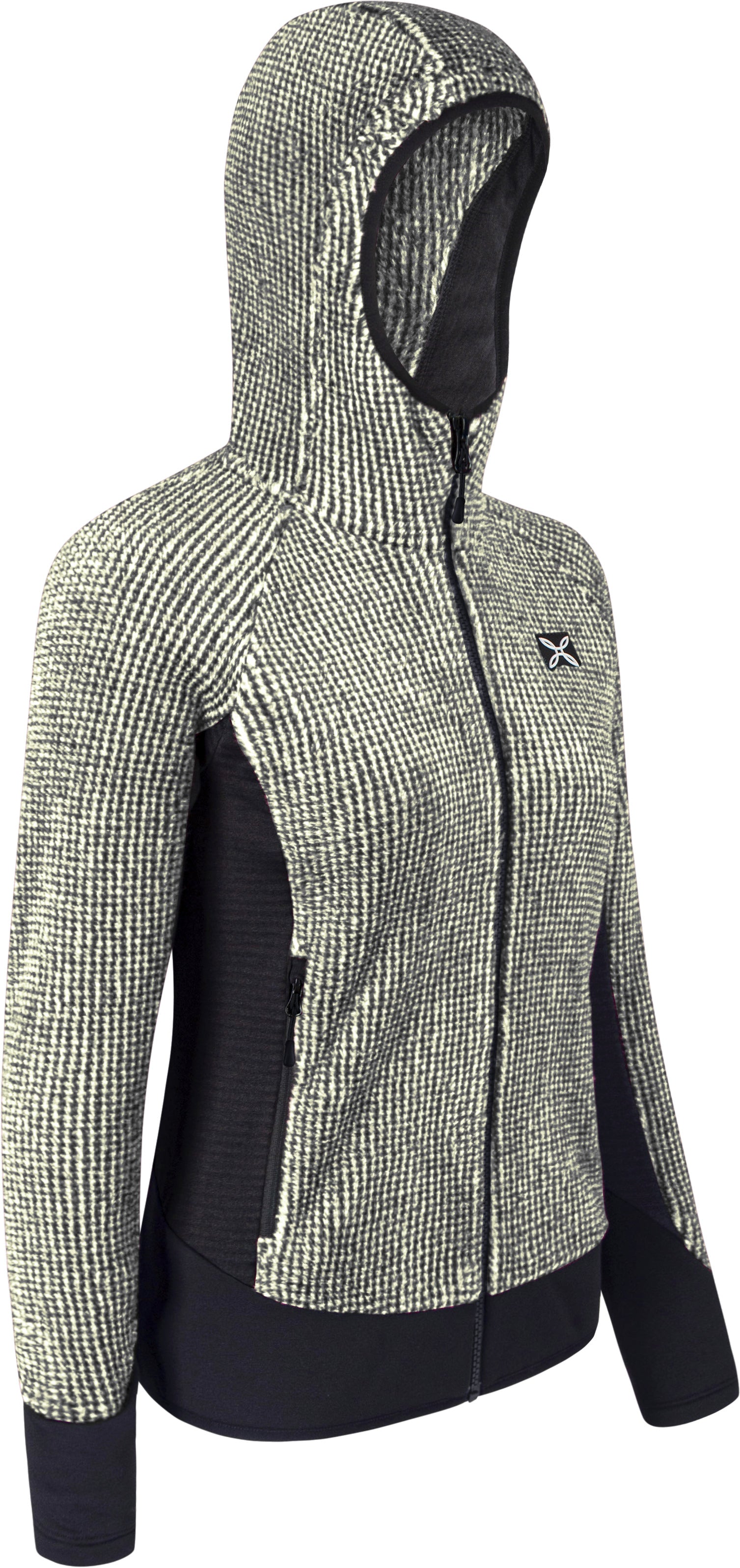 Maglia Remix Fleece Donna Black/White
