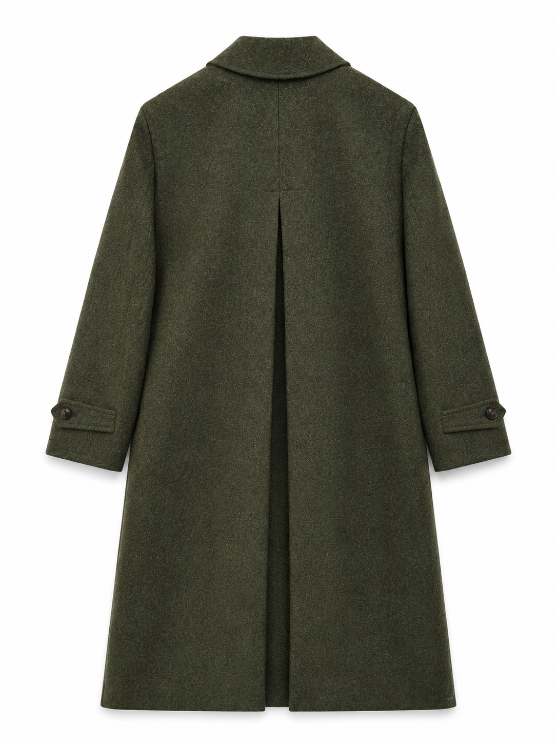 Frau Lena Long Mantel Loden Green