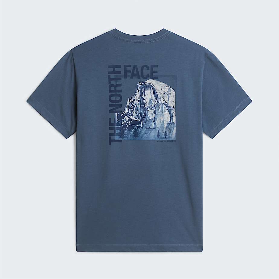 T-shirt Half Dome Photo Regular Uomo Granite Grey
