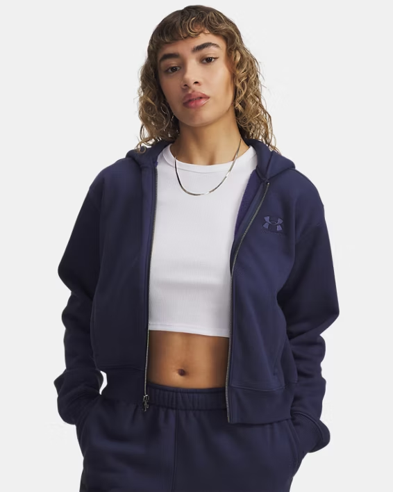 Pull Icon Vida Fleece Femme Washed Navy