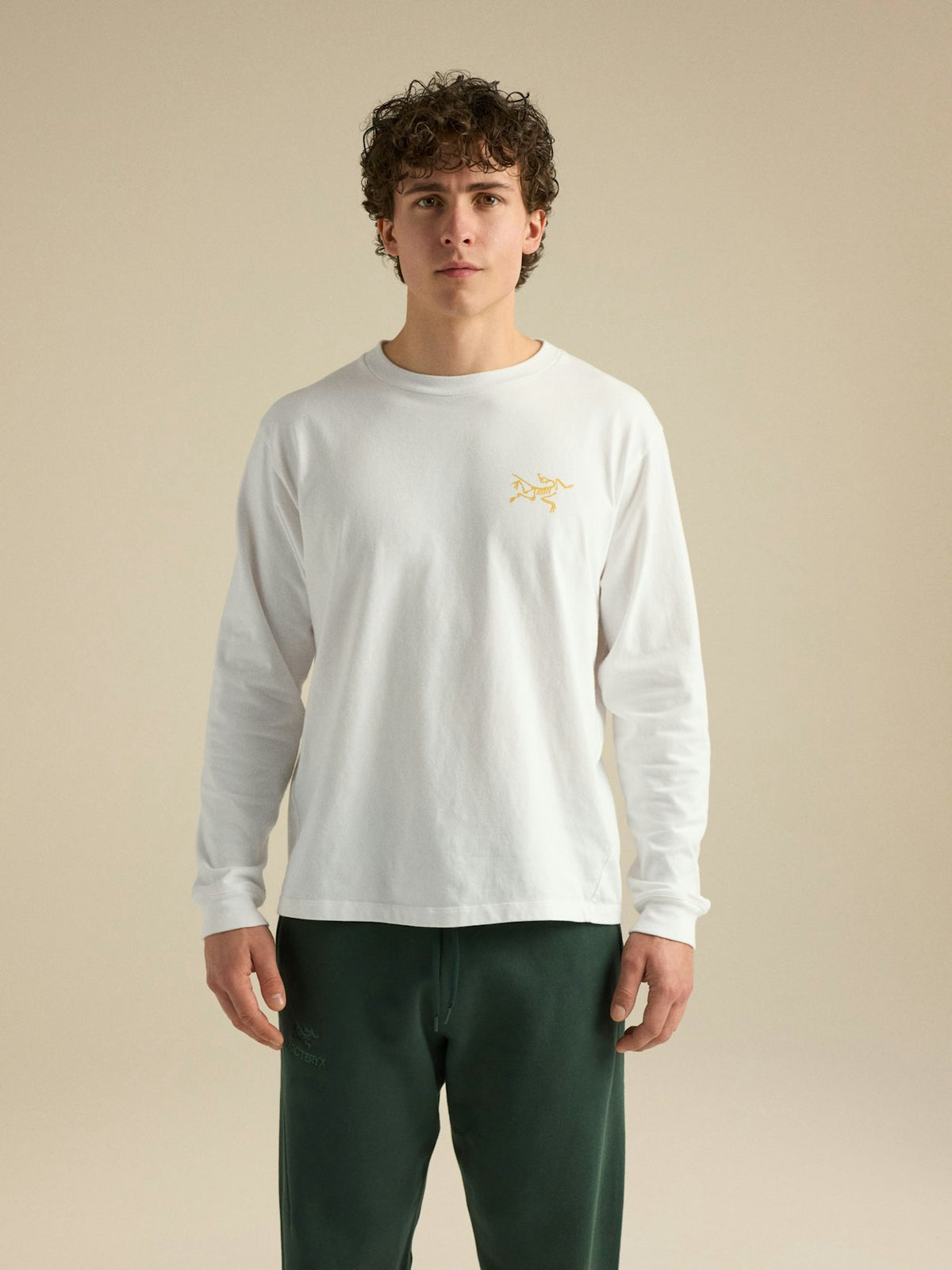 T-shirt Kragg Cotton Uomo White Light/Larch