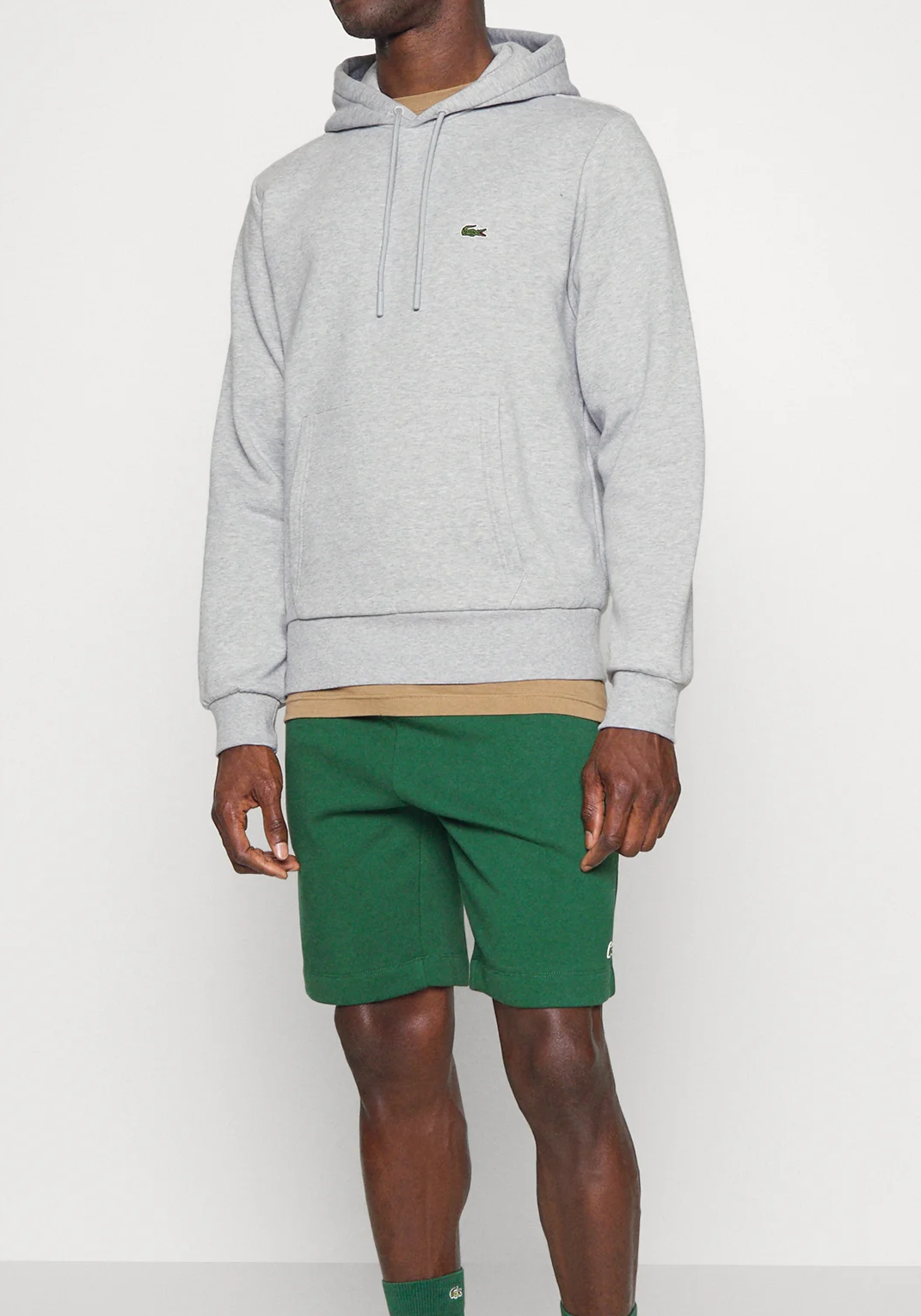 Sudadera Classic Fit Hoddy Hombre Light Grey