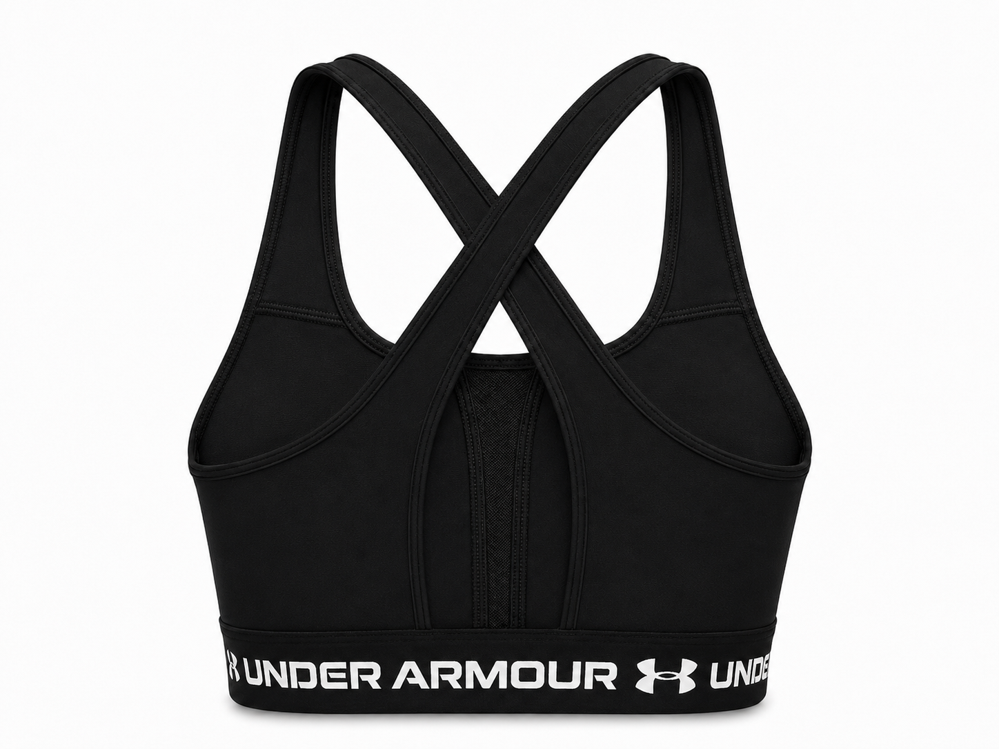 Frau Armour Mid Crossback Top Ultimate Black