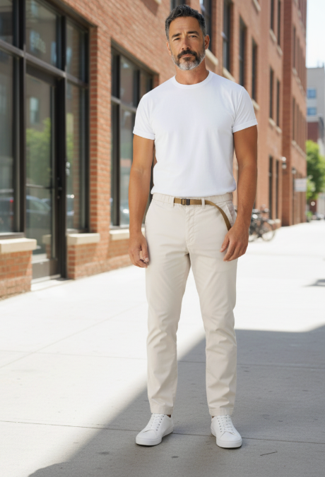 Pantaloni Alex Light Uomo Cream