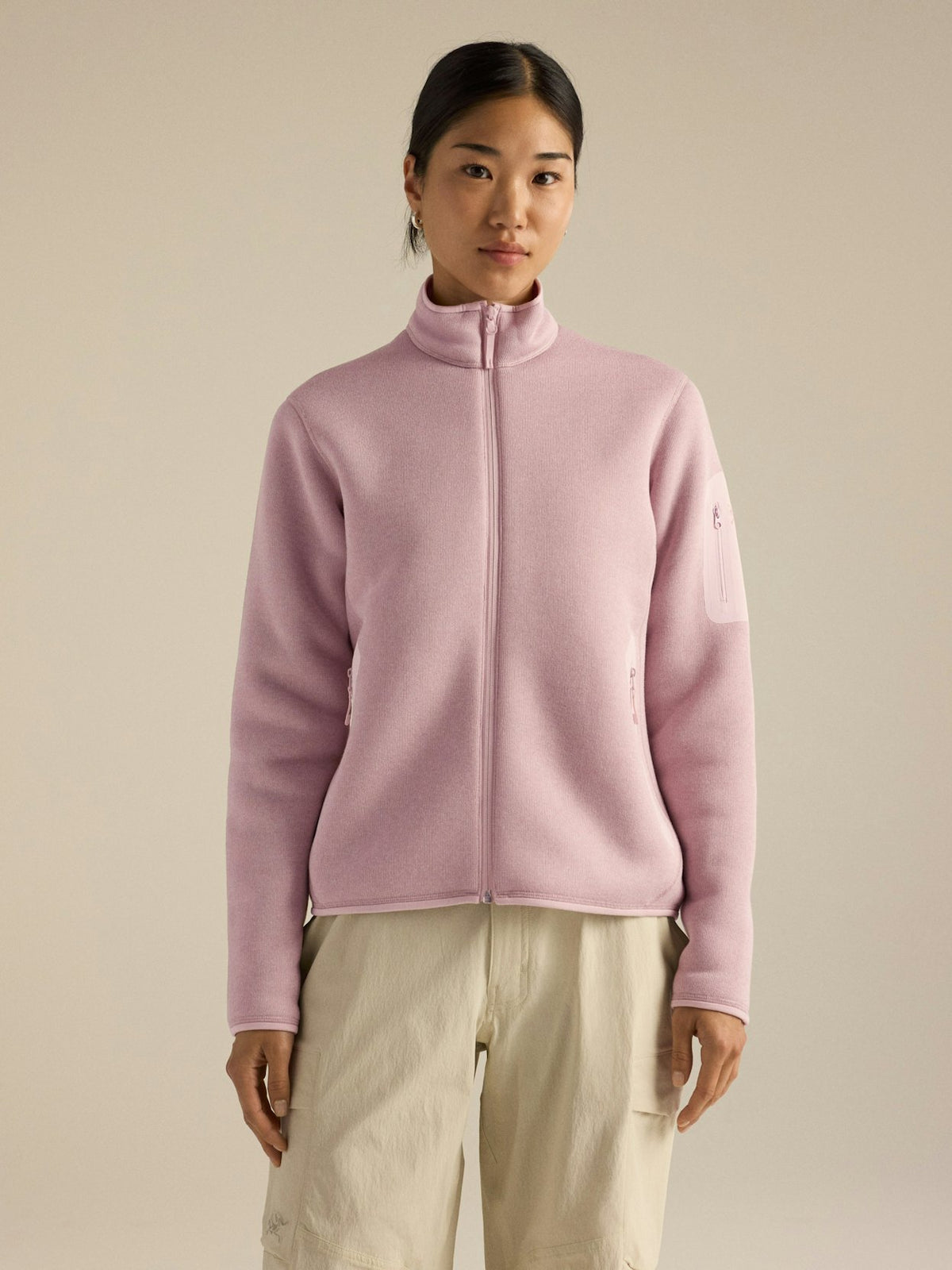 Dam Covert-kofta Alpine Rose Heather